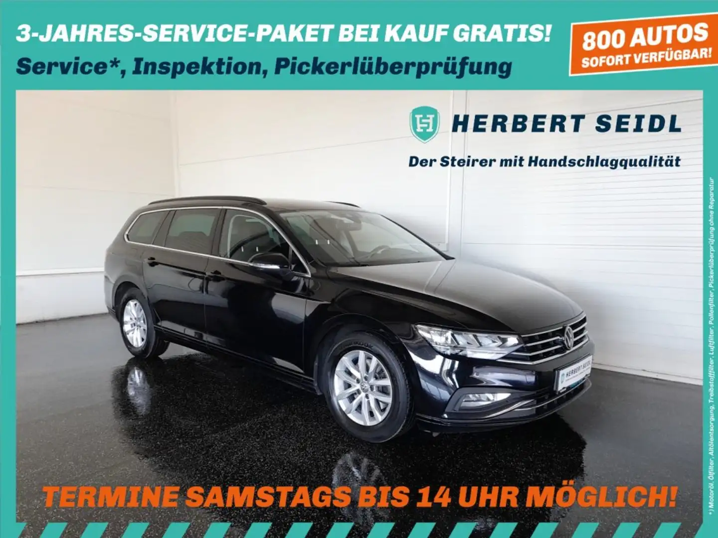 Volkswagen Passat Variant BUSINESS 2,0 TDI DSG *VOLL-LED / NAVI / ACC / KAMERA / SPORT MASSAGESITZE / E-KLAPPE / 3-ZONEN KLIMA* Schwarz - 1