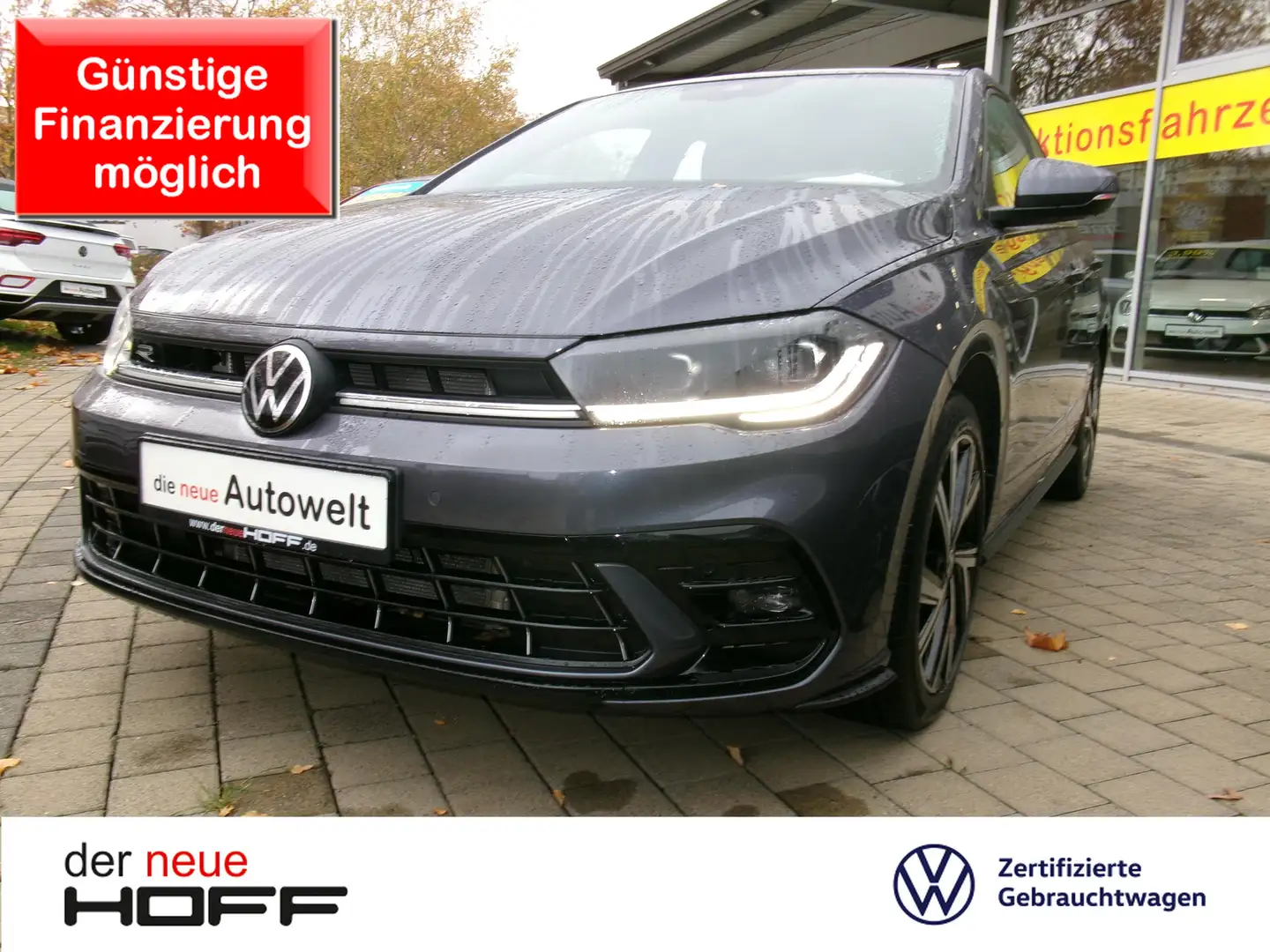 Volkswagen Polo 1.0 TSI R-Line Matrix Pano Kamera SHZ DAB+ APP Grau - 1