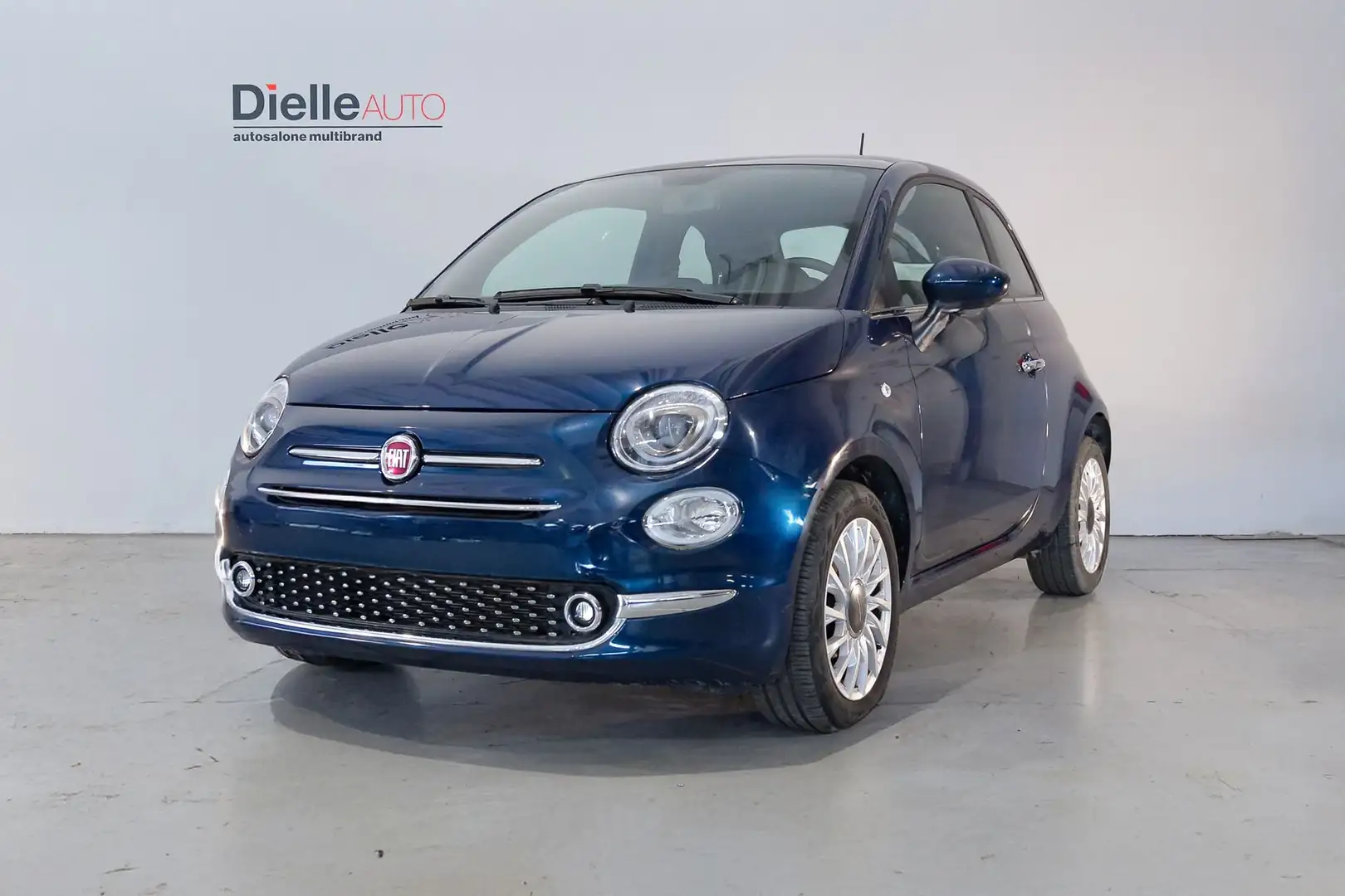 Fiat 500 1.0 Hybrid Dolcevita 70CV tetto in vetro e climat Blu/Azzurro - 1