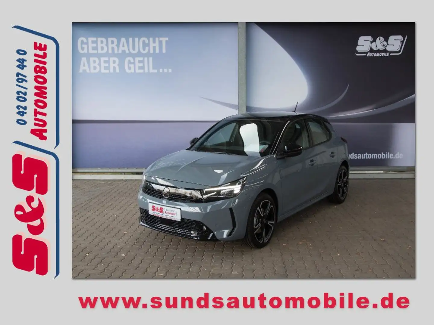 Opel Corsa 1.2 Turbo Sport KAMERA/LED/PANO/TOTWINKEL Grau - 1