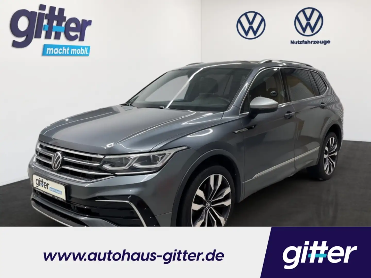 Volkswagen Tiguan Allspace R-Line 4M 20'' R.CAM MATRIX NAVIS SPORT Sportpaket Grau - 1