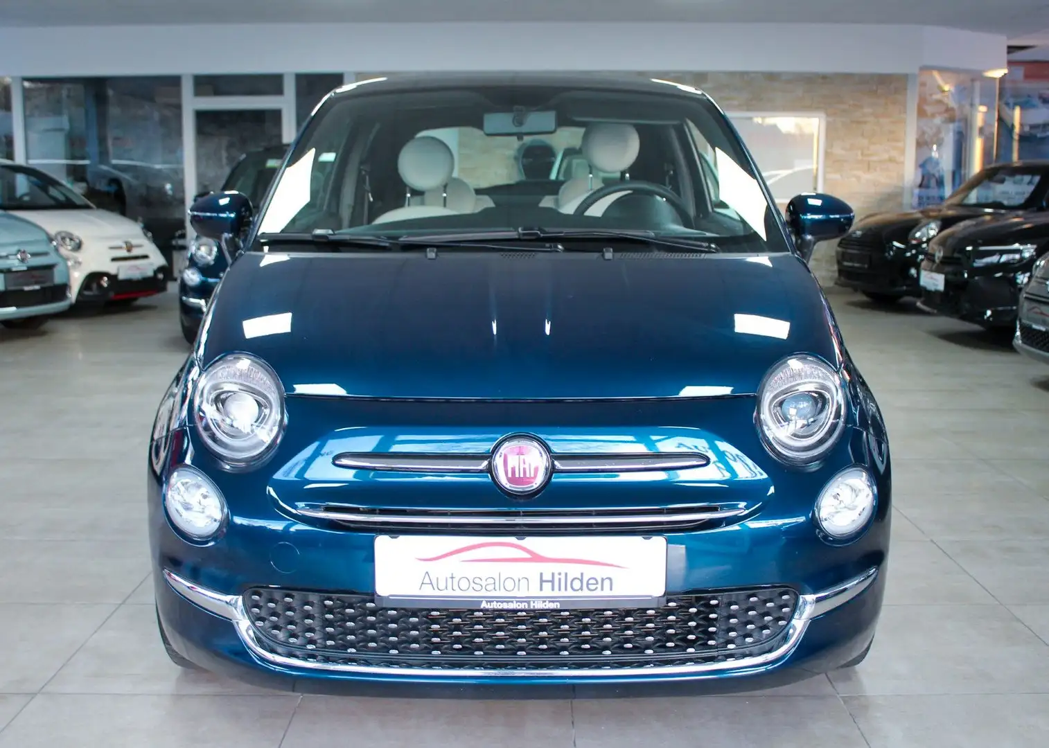 Fiat 500 Dolcevita Pano Alu CarPlay Tempomat 1.Hand Blau - 2