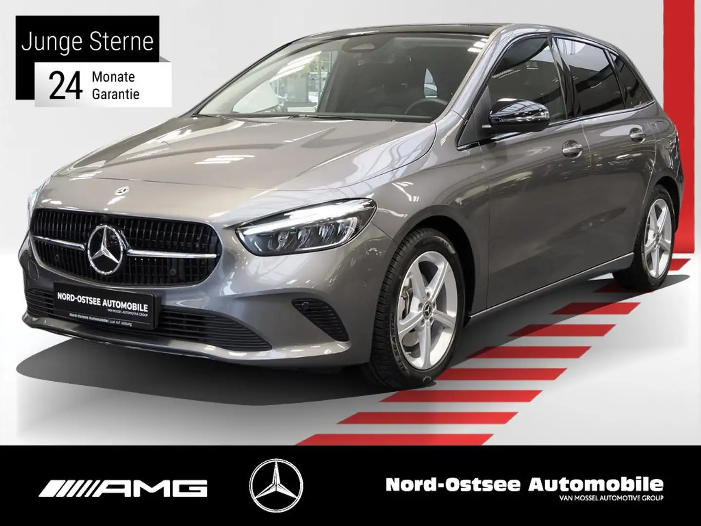 Mercedes-Benz B 200 PROGRESSIVE ADV TOTWINKEL PANO NIGHT DISTR Grau - 1