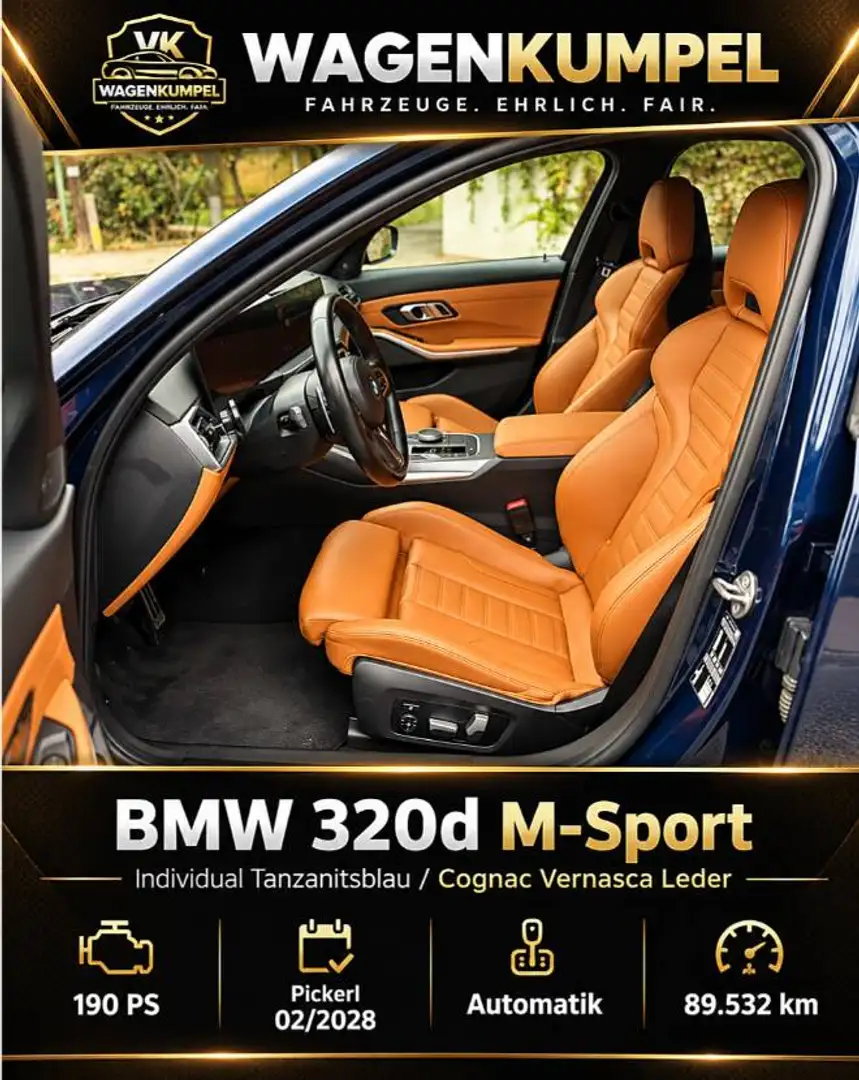 BMW 320 320 d M Sport Blau - 2