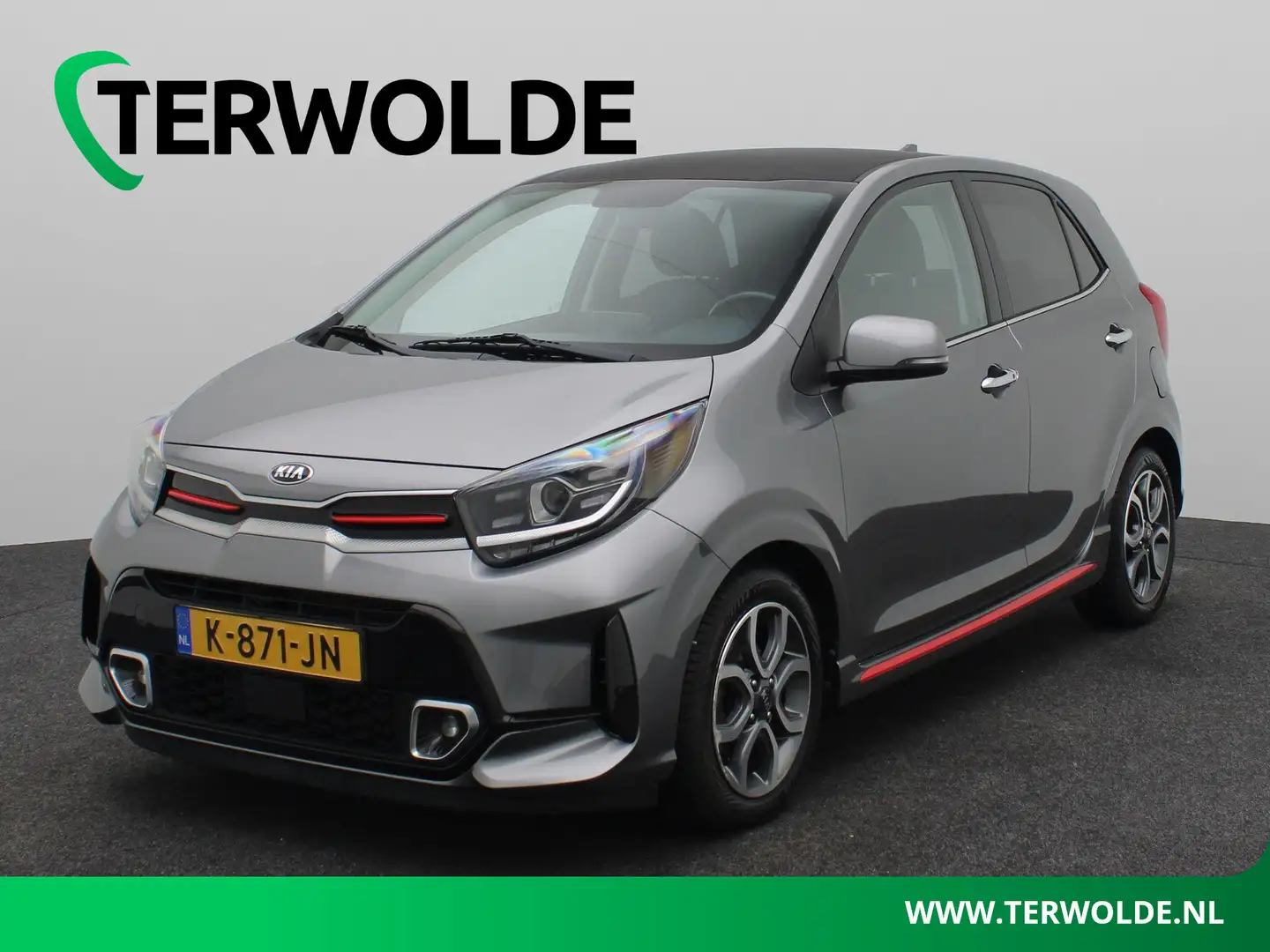 Kia Picanto 1.0 DPi GT-Line | Lederen Bekleding | Keyless | Na Gris - 1