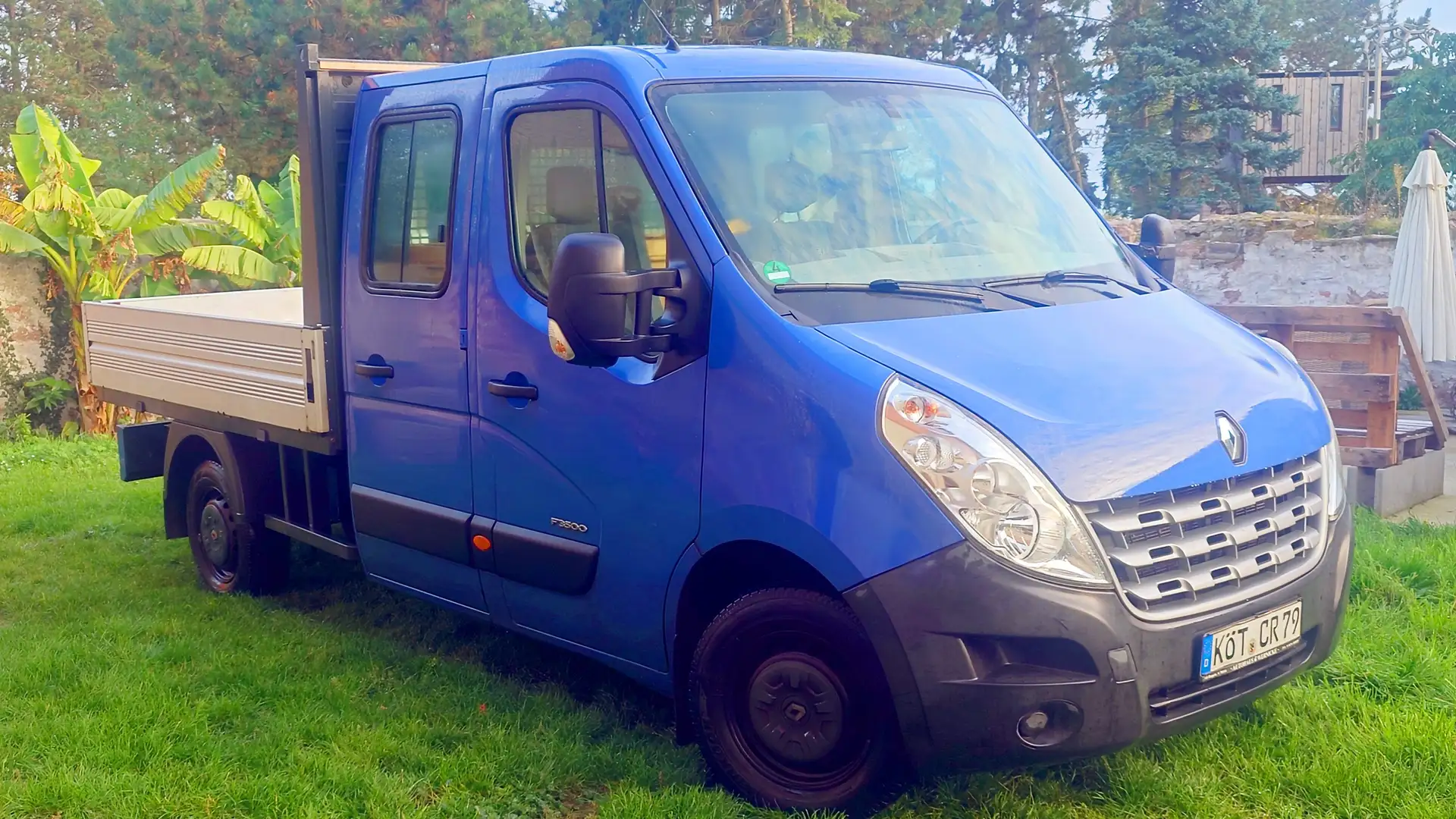 Renault Master Master T35 2.3 dCi L3 DC 7 Sitze Pritsche 06/27 Blau - 1