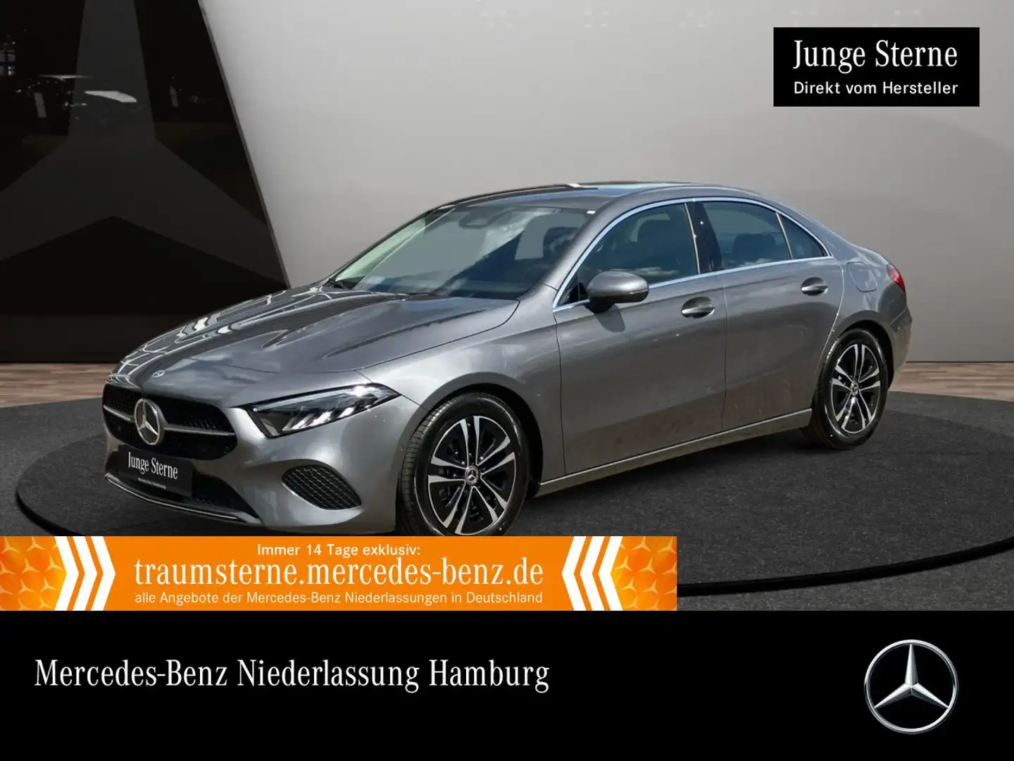 Mercedes-Benz A 180 Lim PROGRESSIVE+AHK+LED+KAMERA+7G Grau - 1