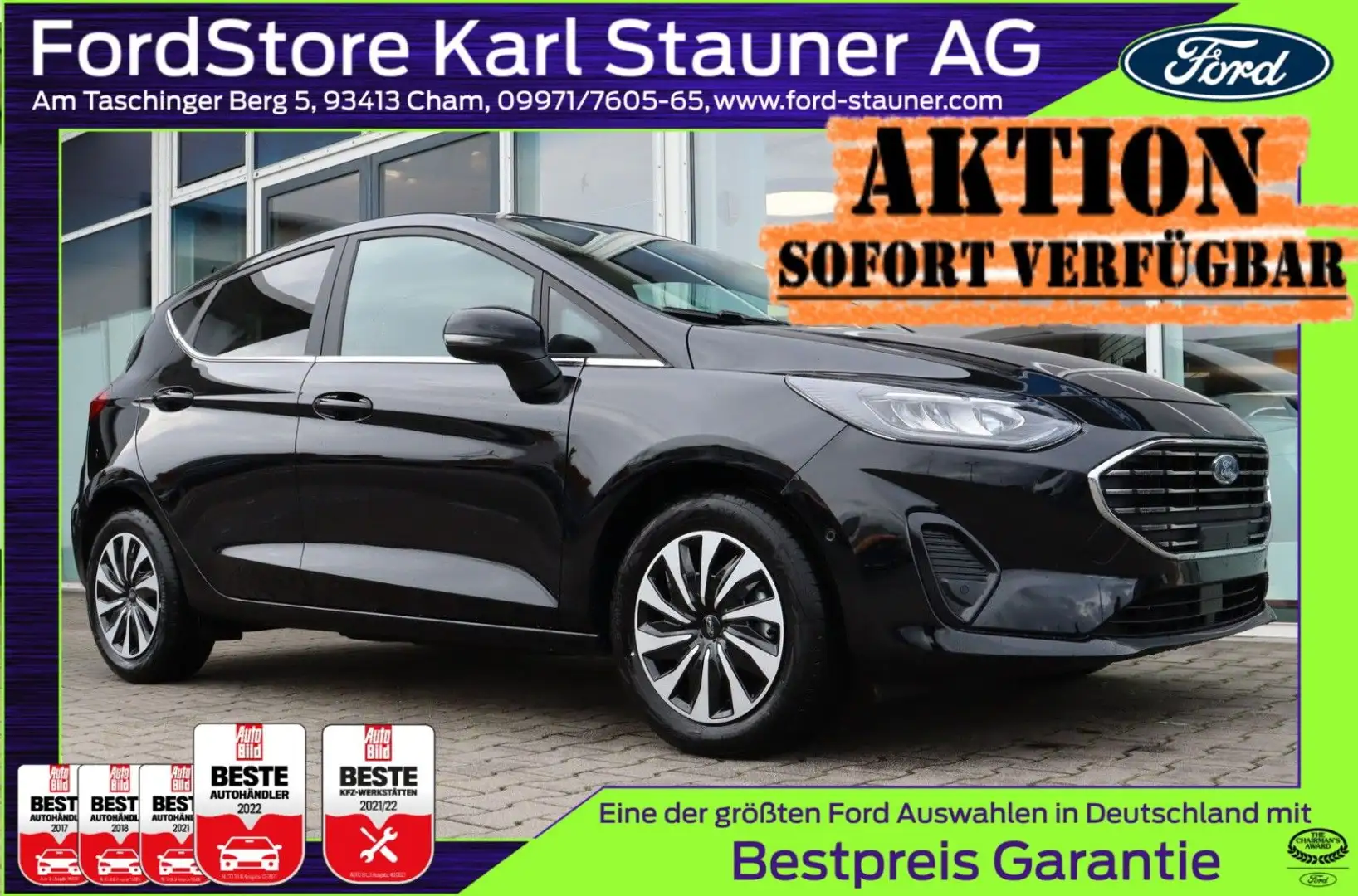 Ford Fiesta Titanium 1.0 EcoB LED 4,99% Finanzierung* Negro - 1