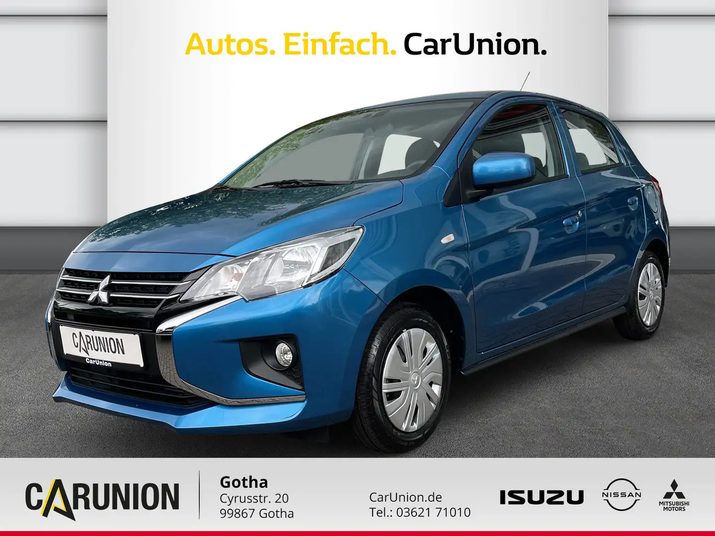 Mitsubishi Space Star Plus 1,2 l Klima/DAB Bleu - 1