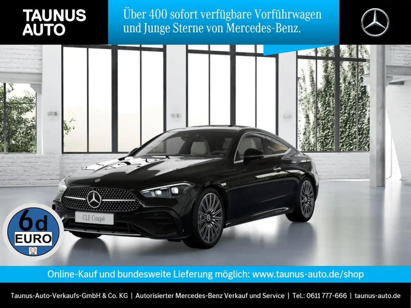 Mercedes-Benz CLE 450 AMG-DISTRONIC-MEMORY-AHK-PANO-UVP 105.700,- Nero - 1