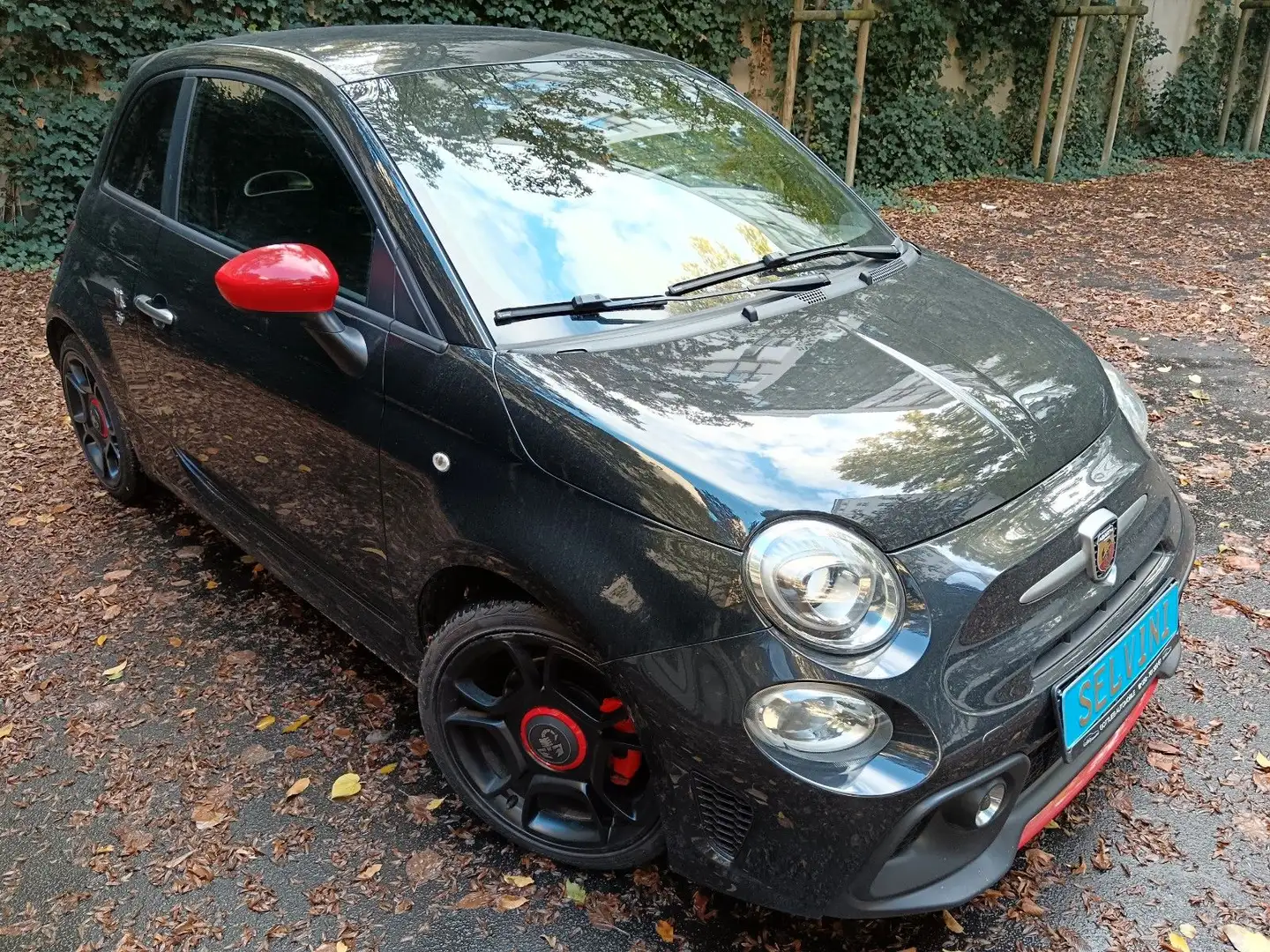 Abarth 500 595 Pista-Record Monza-PDC-TÜV NEU Schwarz - 1