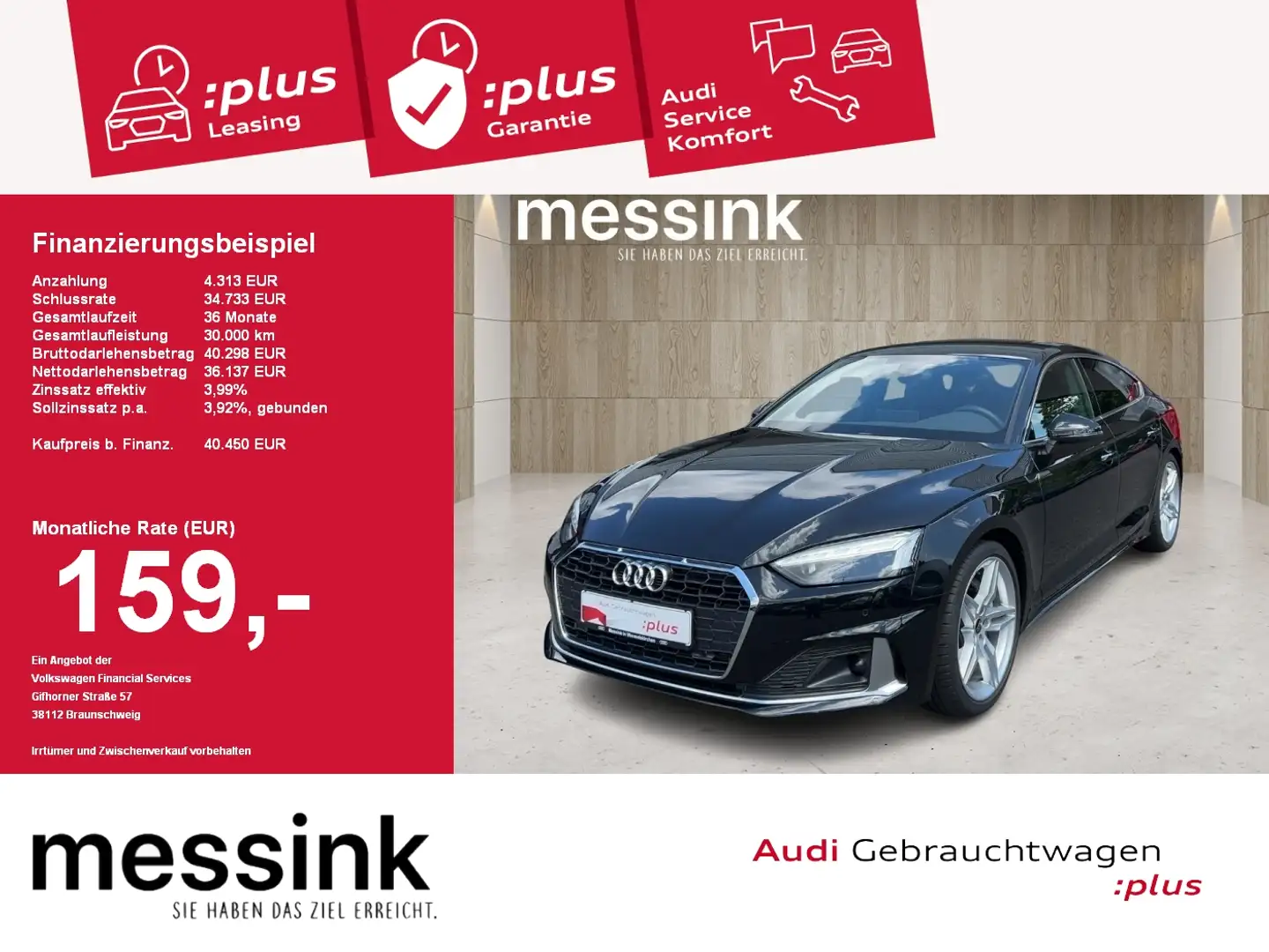 Audi A5 Sportback advanced 40 TFSI*Matrix LED*Navi*CarPlay Noir - 1