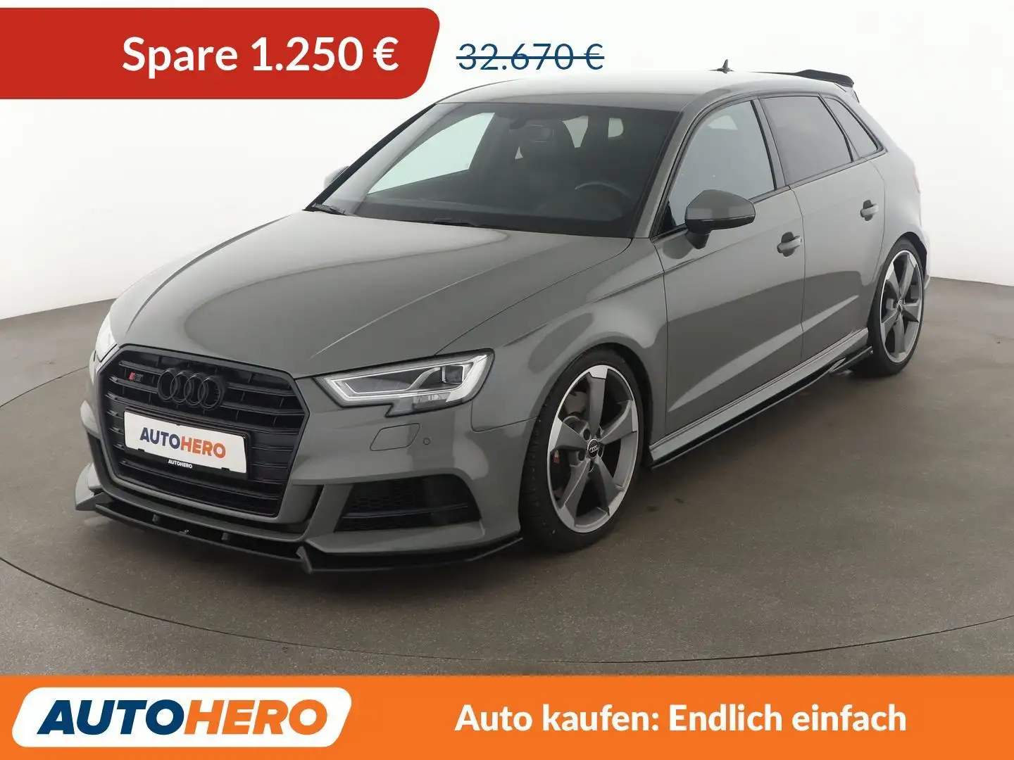 Audi S3 2.0 TFSI quattro Aut.*NAVI*MATRIX*CAM*VC*SHZ* Gris - 1