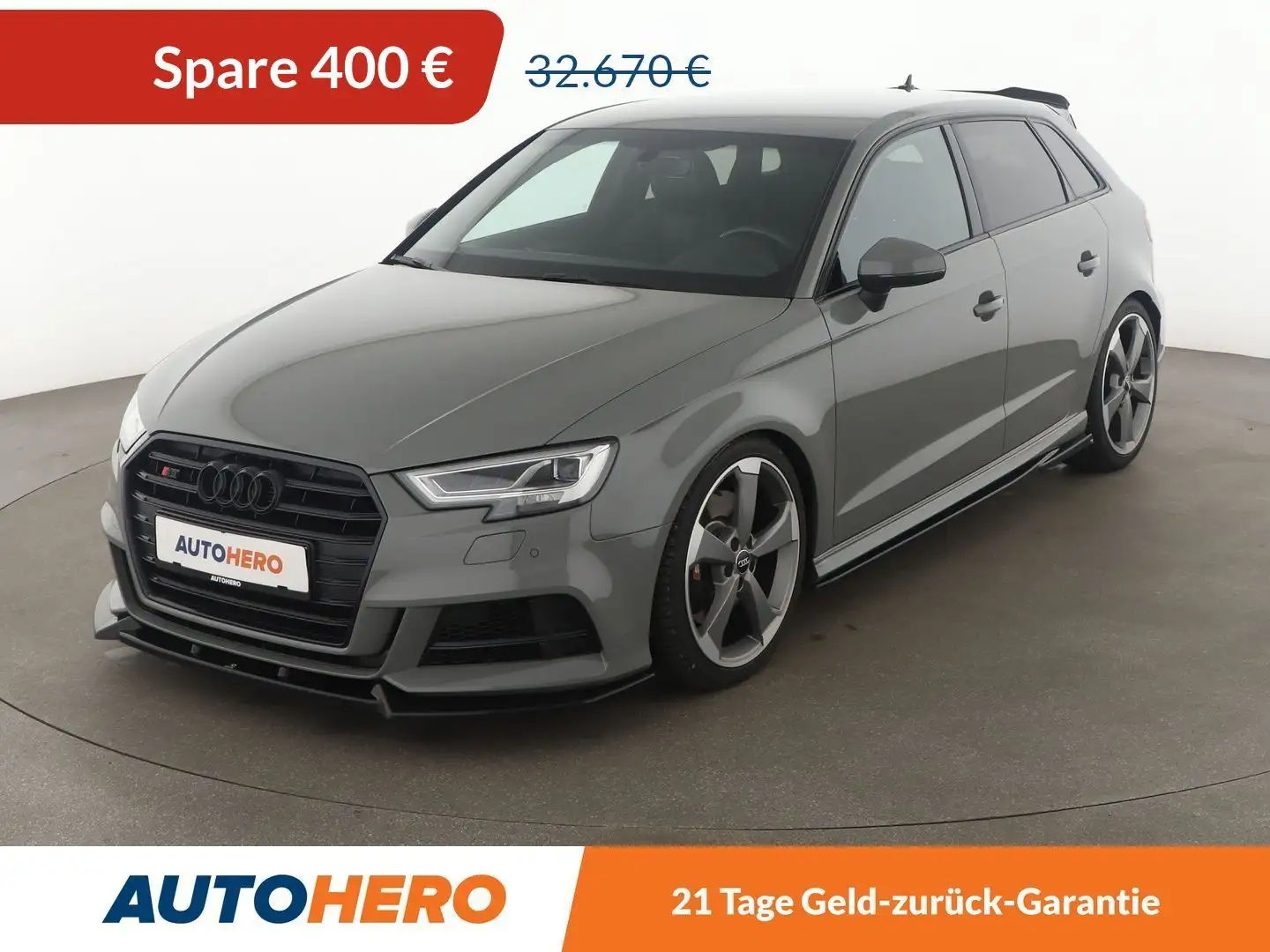 Audi S3 2.0 TFSI quattro Aut.*NAVI*MATRIX*CAM*VC*SHZ* Grau - 1