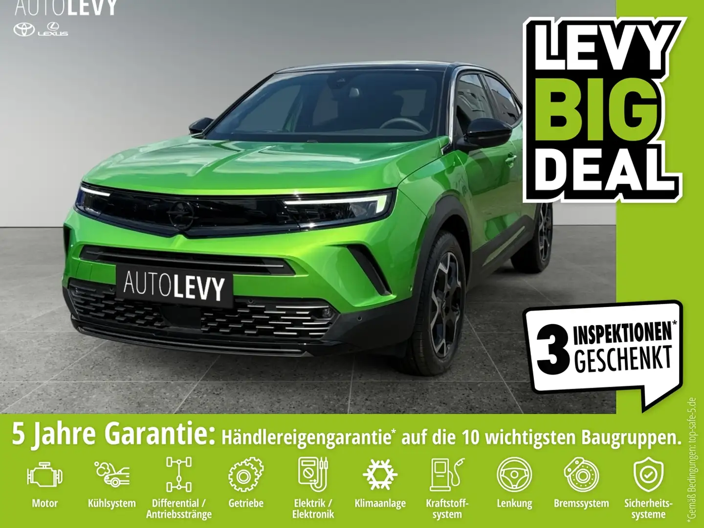 Opel Mokka 1.2 Turbo ULTIMATE +LED+PDC+Kamera+CarPlay+ Grün - 1