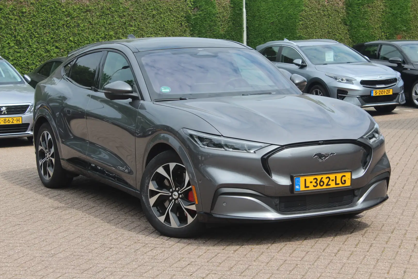 Ford Mustang Mach-E Extended First Edition AWD 98 kWh / Panoramadak / Gris - 1