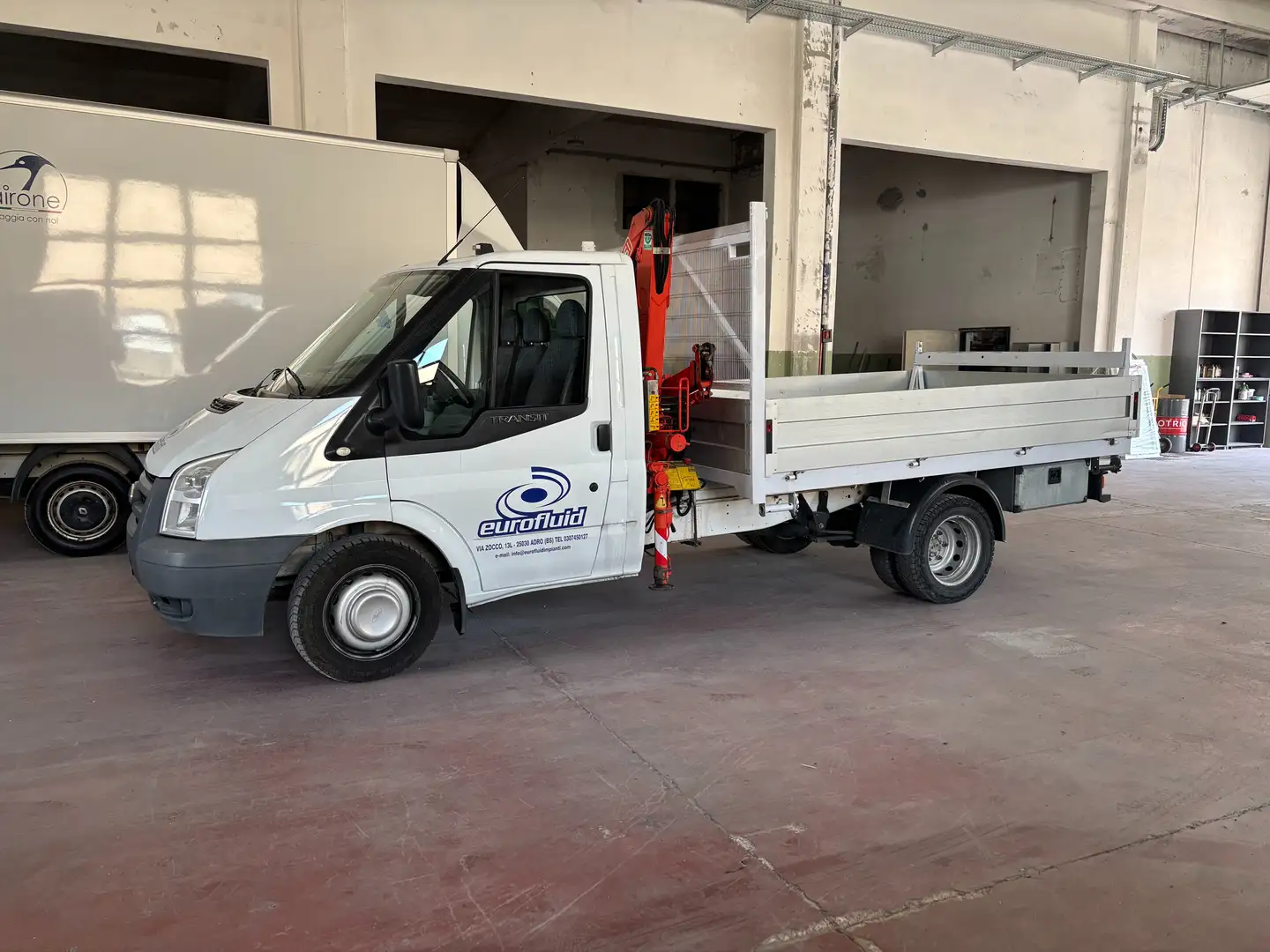 Ford Transit Cassone fisso con Gru Wit - 2