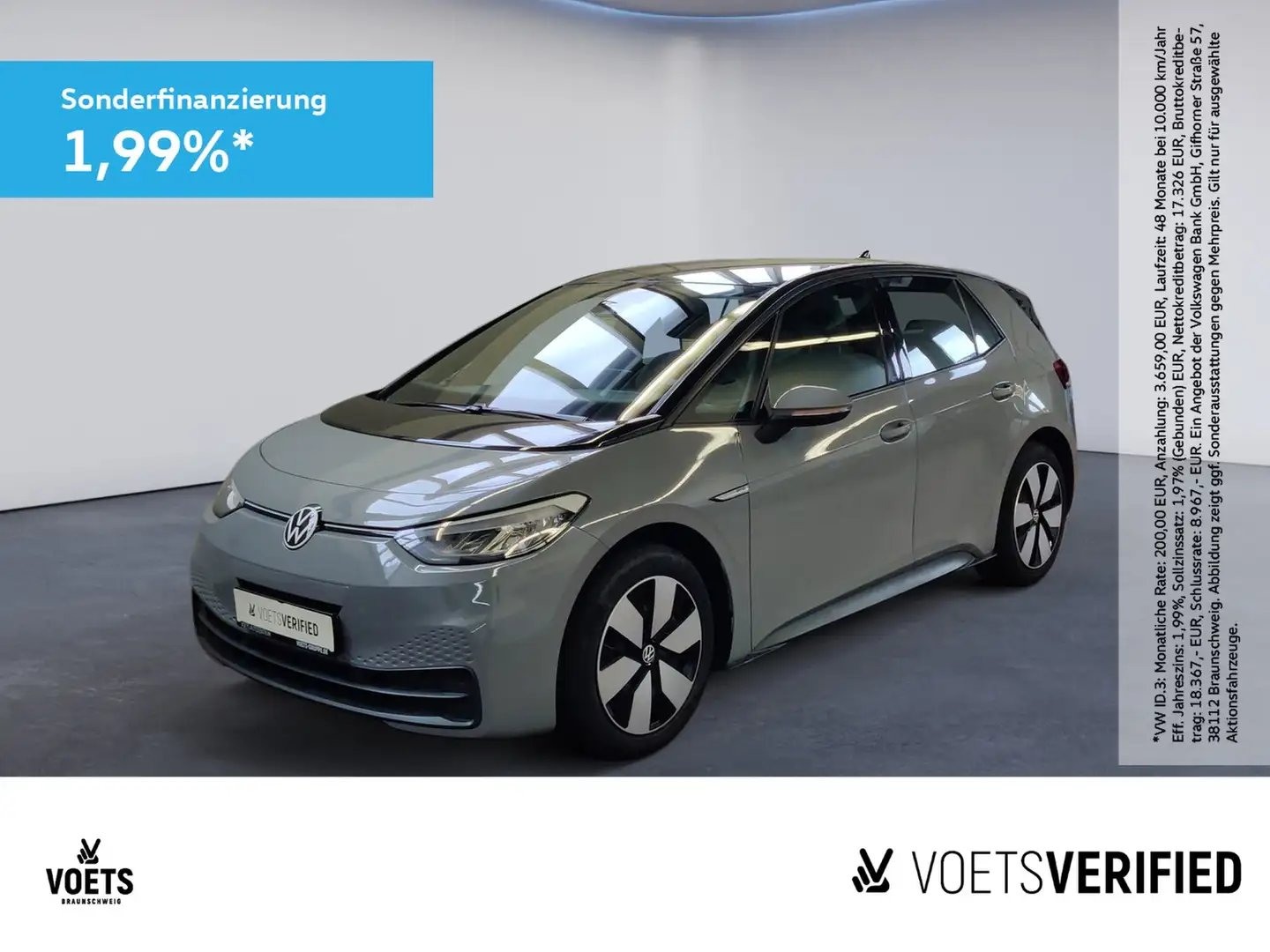 Volkswagen ID.3 Pro Performance 150 kW LED+AppConnect+KLIMA Grau - 1