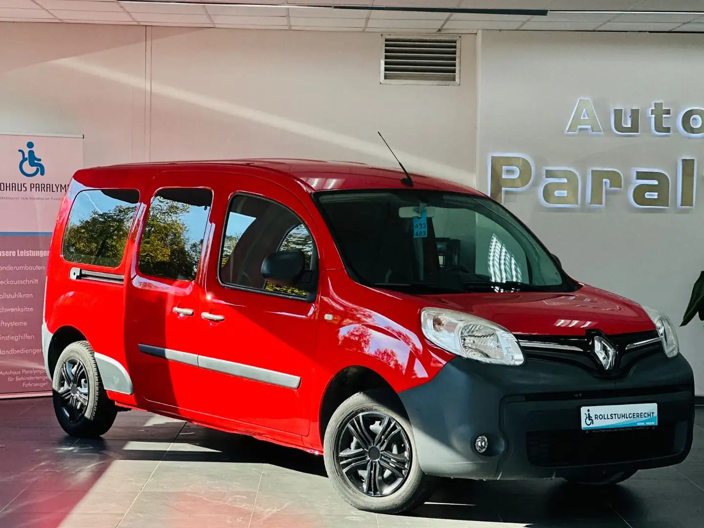 Renault Kangoo Grand Maxi Behindertengerecht-Rampe Rot - 2
