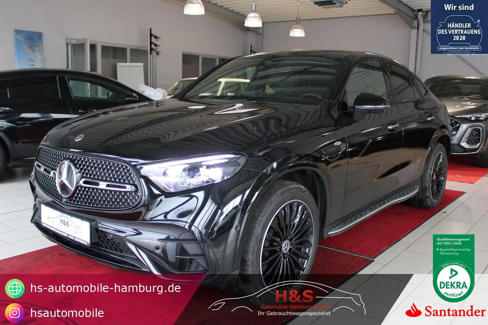 Mercedes-Benz GLC 300 e 4Matic COUPEA MG-LINE PANORAMA Schwarz - 1