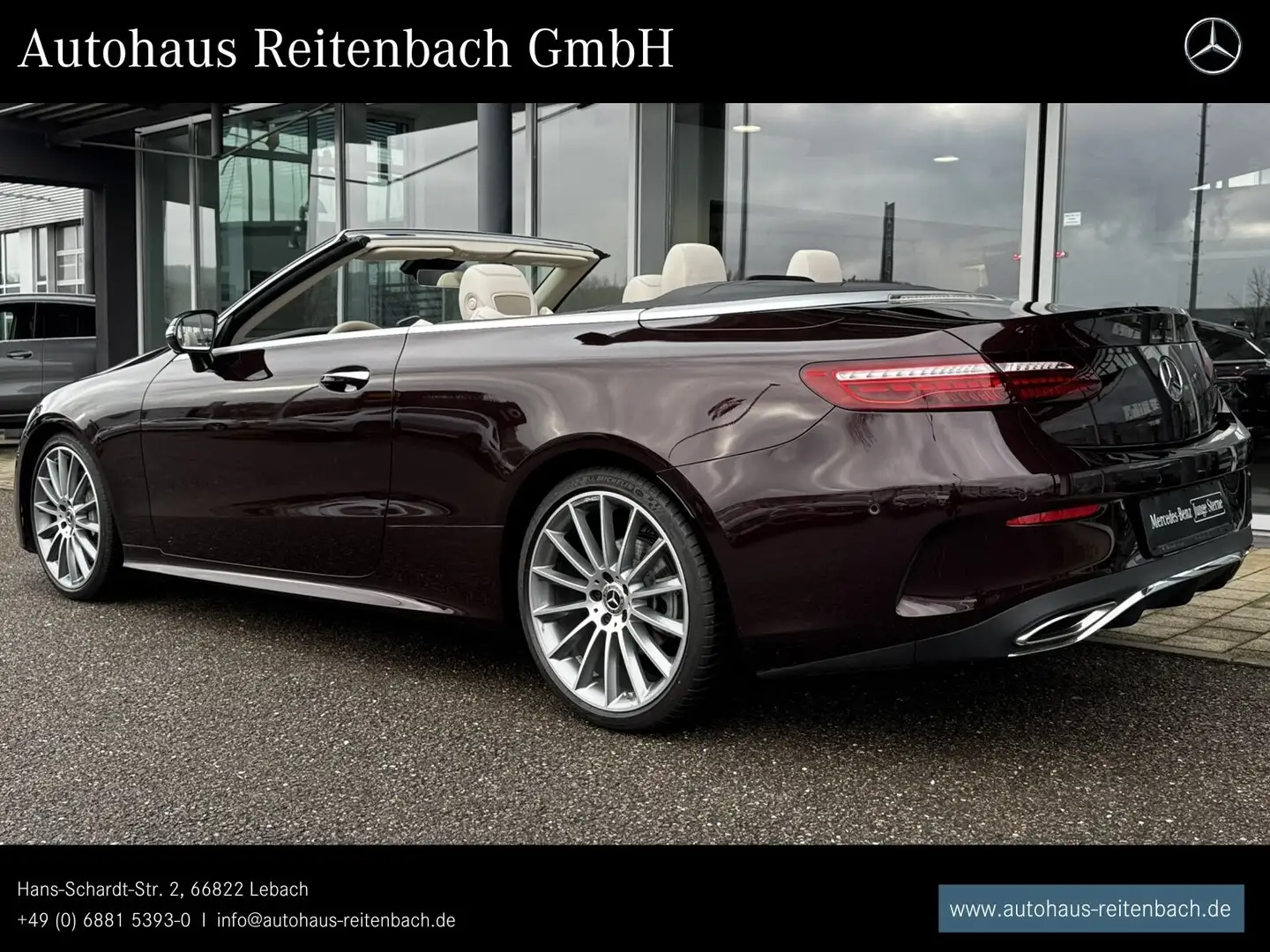 Mercedes-Benz E 300 E 300 CABRIO AMG+BURMEST 360°+LEDER+MEMO+LED+20" Rot - 2