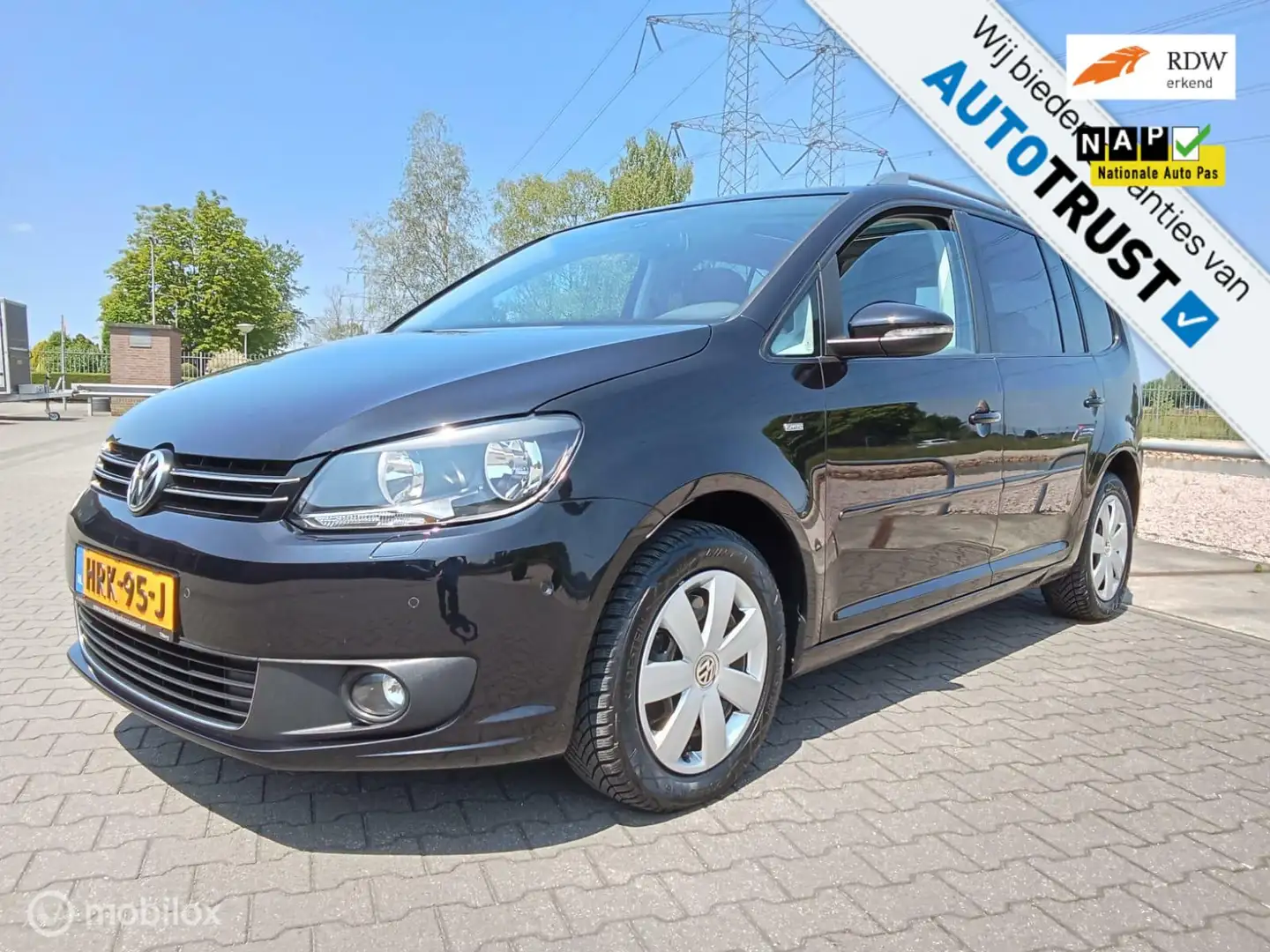 Volkswagen Touran 1.4 TSI Comfortline 7p./clima/navi/trekhaak Zwart - 1