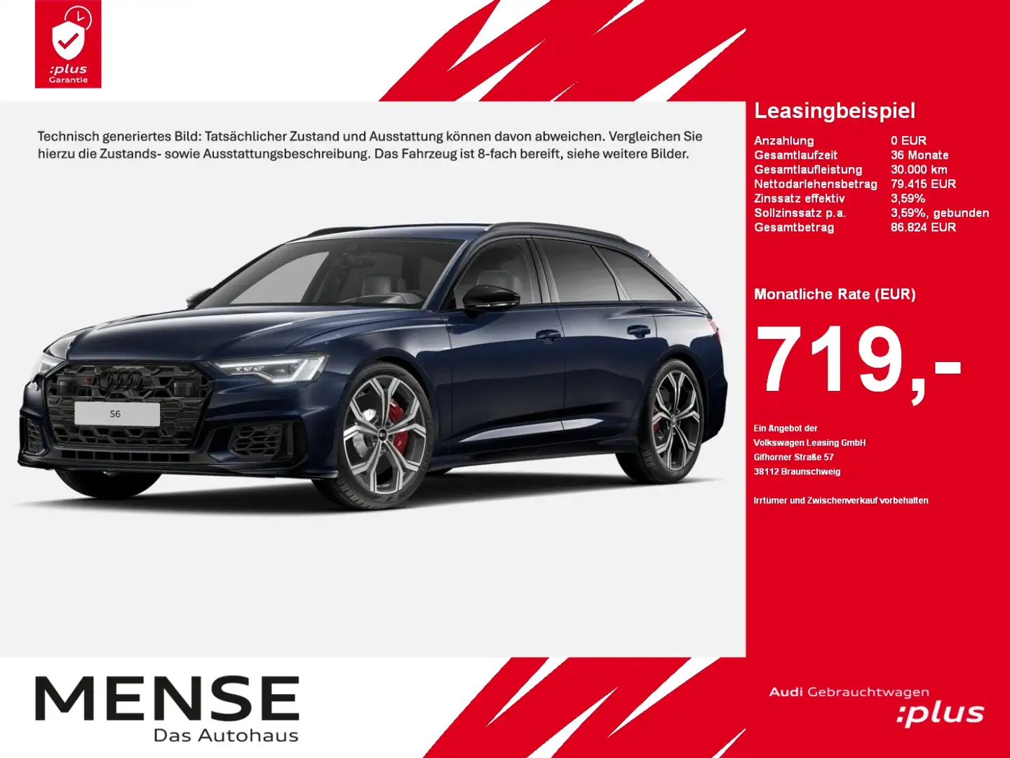 Audi S6 Avant TDI Matrix|AHK|HUD|Standhzg|4xSHZG|ACC Blau - 1