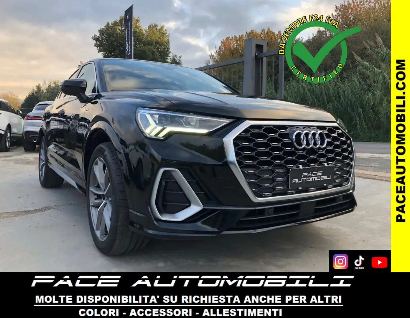 Audi Q3 35 TFSI SPORTBACK SPB S LINE S-LINE SLINE 19" Nero - 1