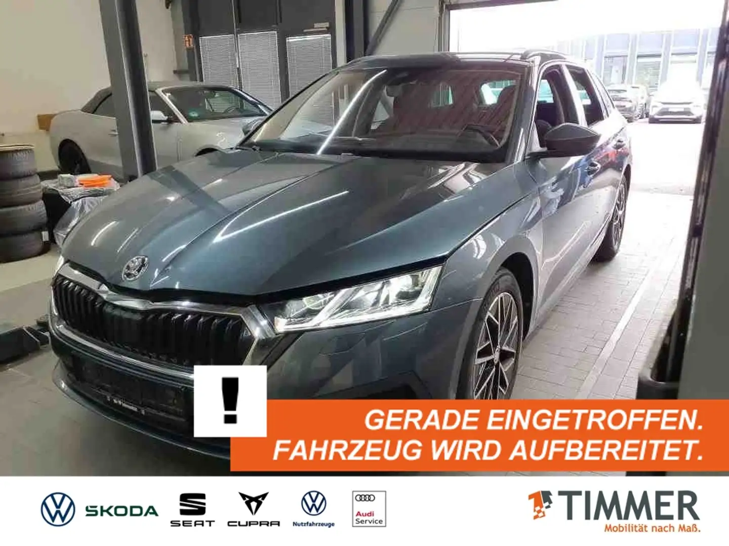 Skoda Octavia Combi 1.5 TSI CLEVER +LED +RKAM +NAVI +SHZ +TEMPO Gris - 1