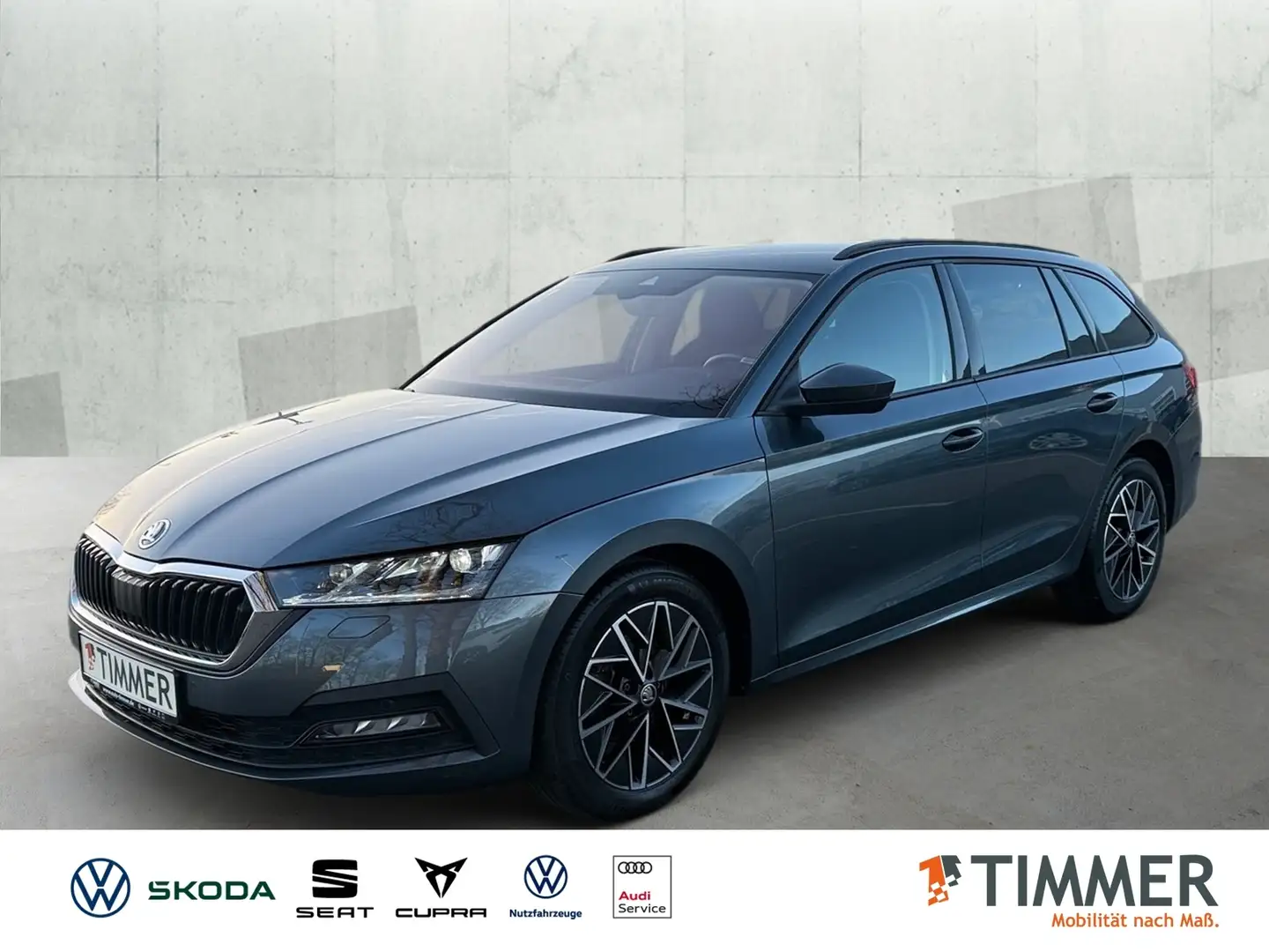 Skoda Octavia Combi 1.5 TSI CLEVER +LED +RKAM +NAVI +SHZ +TEMPO Grau - 1