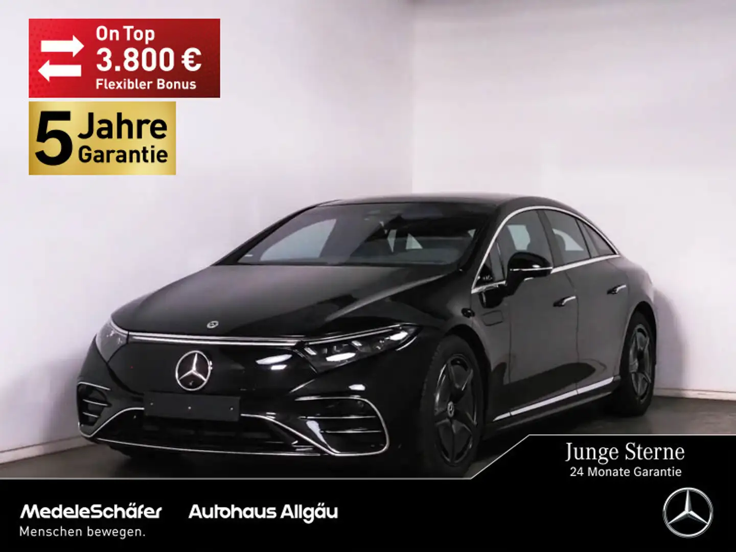 Mercedes-Benz EQS EQS 580 4M AMG Premium+ TV HA-Lenk HYPER MASSAGE Schwarz - 1