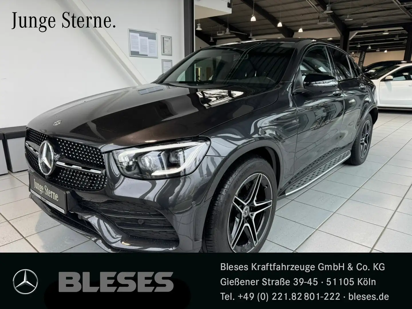 Mercedes-Benz GLC 300 GLC 300 4M Coupé AMG Night+AHK+SHD+360+Multibeam Gris - 1