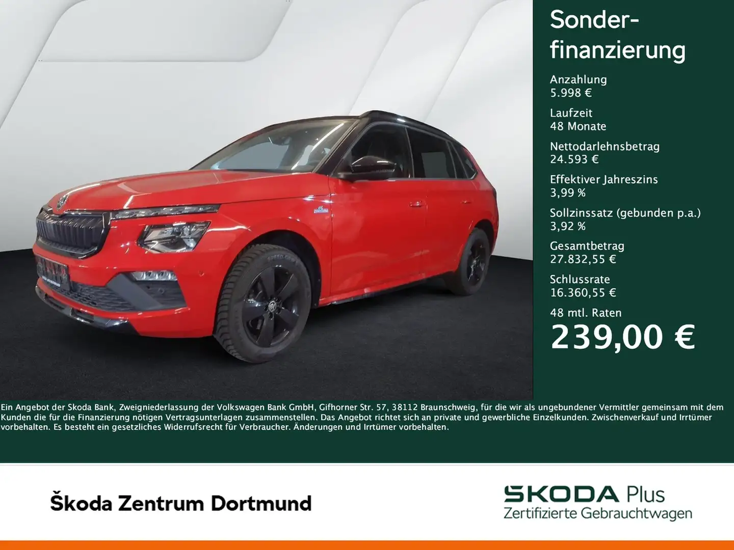 Skoda Kamiq 1.5 MONTE CARLO PANO CAM LM17 EKLAPPE NAVI Rot - 1