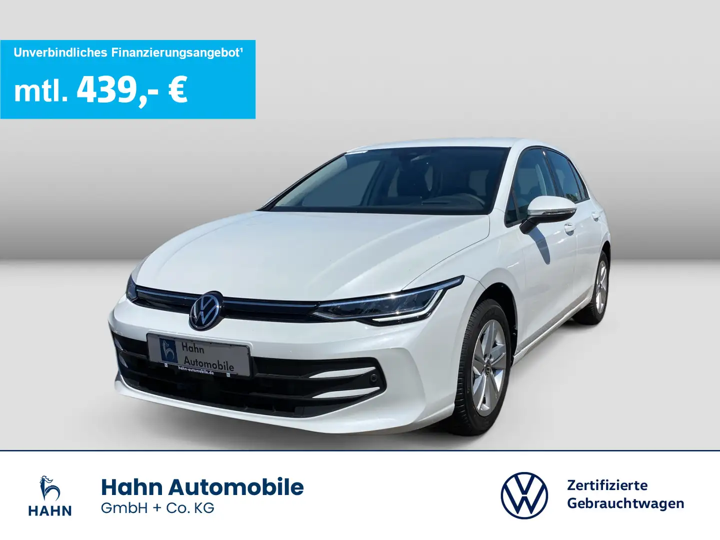 Volkswagen Golf VIII 1.5eTSI Life DSG LED NAVI SITZH PDC Weiß - 1