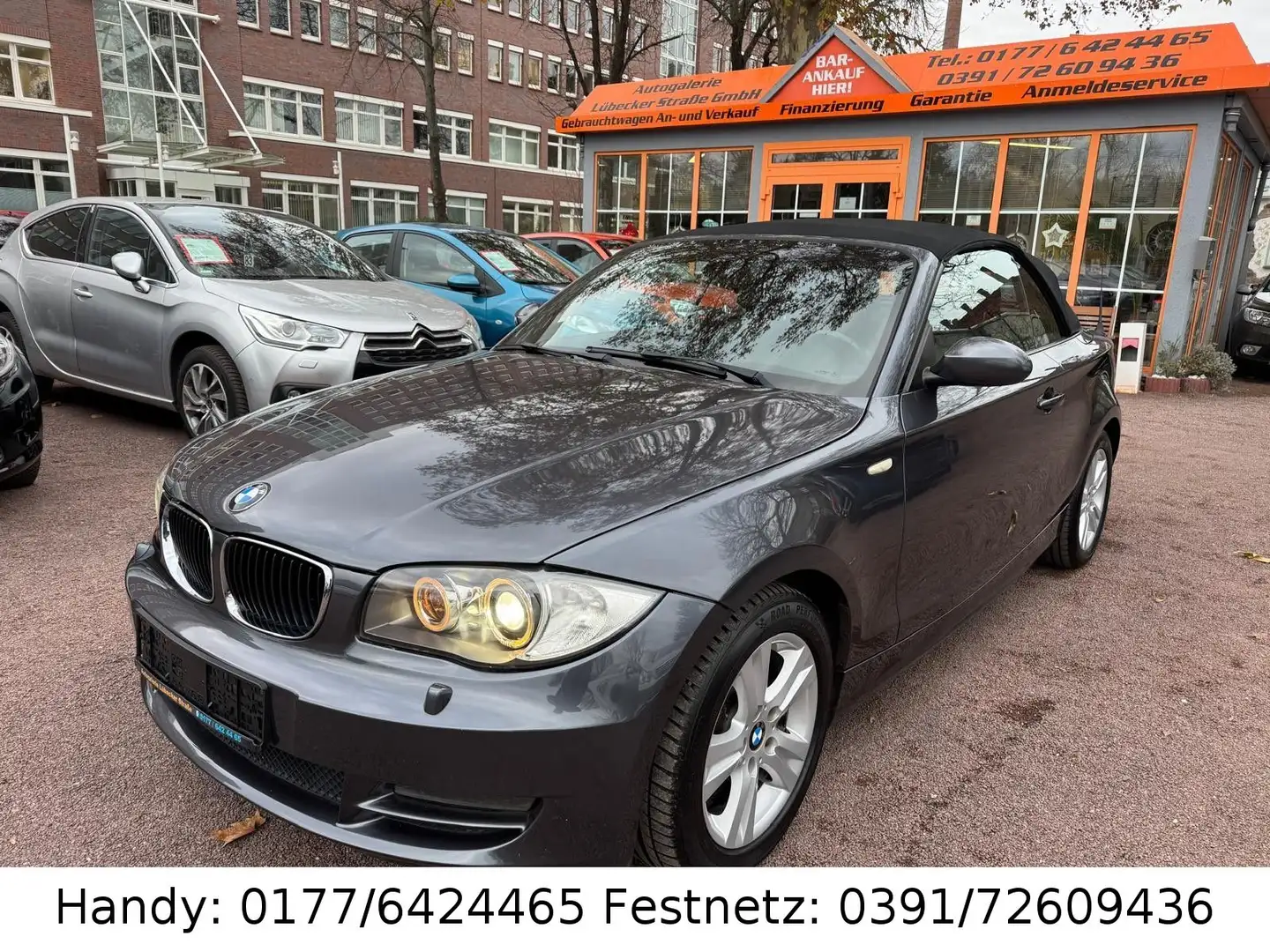 BMW 120 d Cabrio AUTOMATIK/XENON/NAVI/LEDER/SHZ/PDC/ Gri - 1