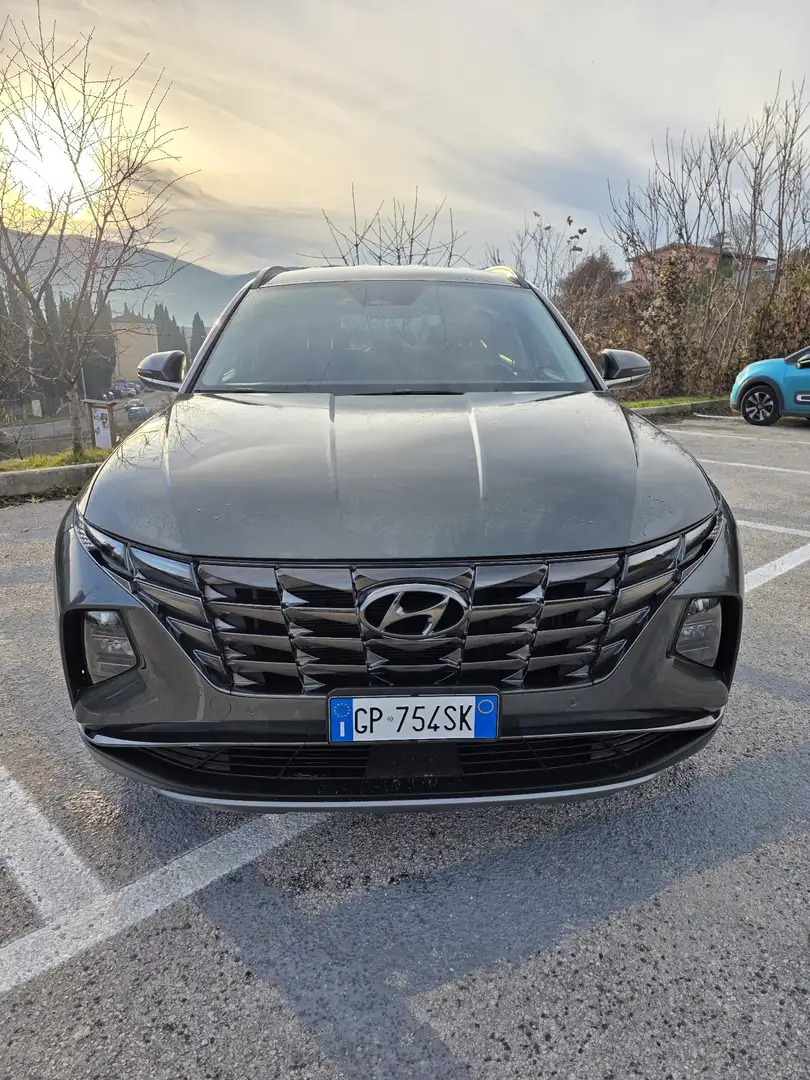 Hyundai TUCSON Tucson III 2021 1.6 hev Exellence Lounge Pack auto Verde - 2