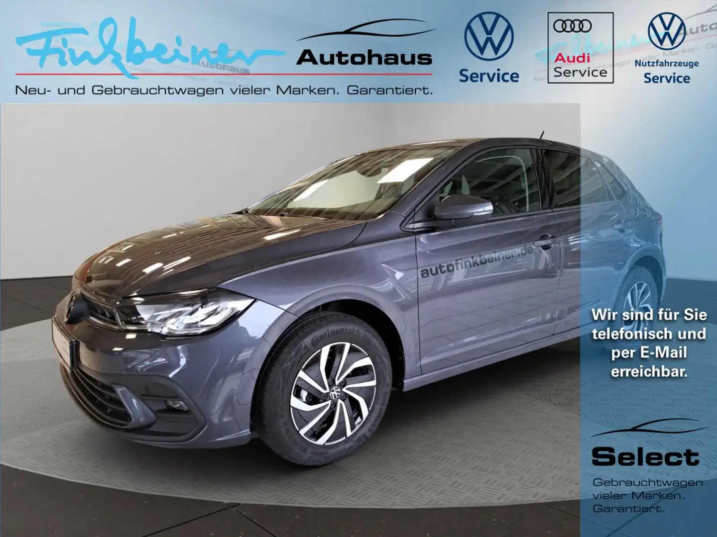 Volkswagen Polo Life 1.0l TSI Bluetooth LED Klima el. Fenster Grau - 1