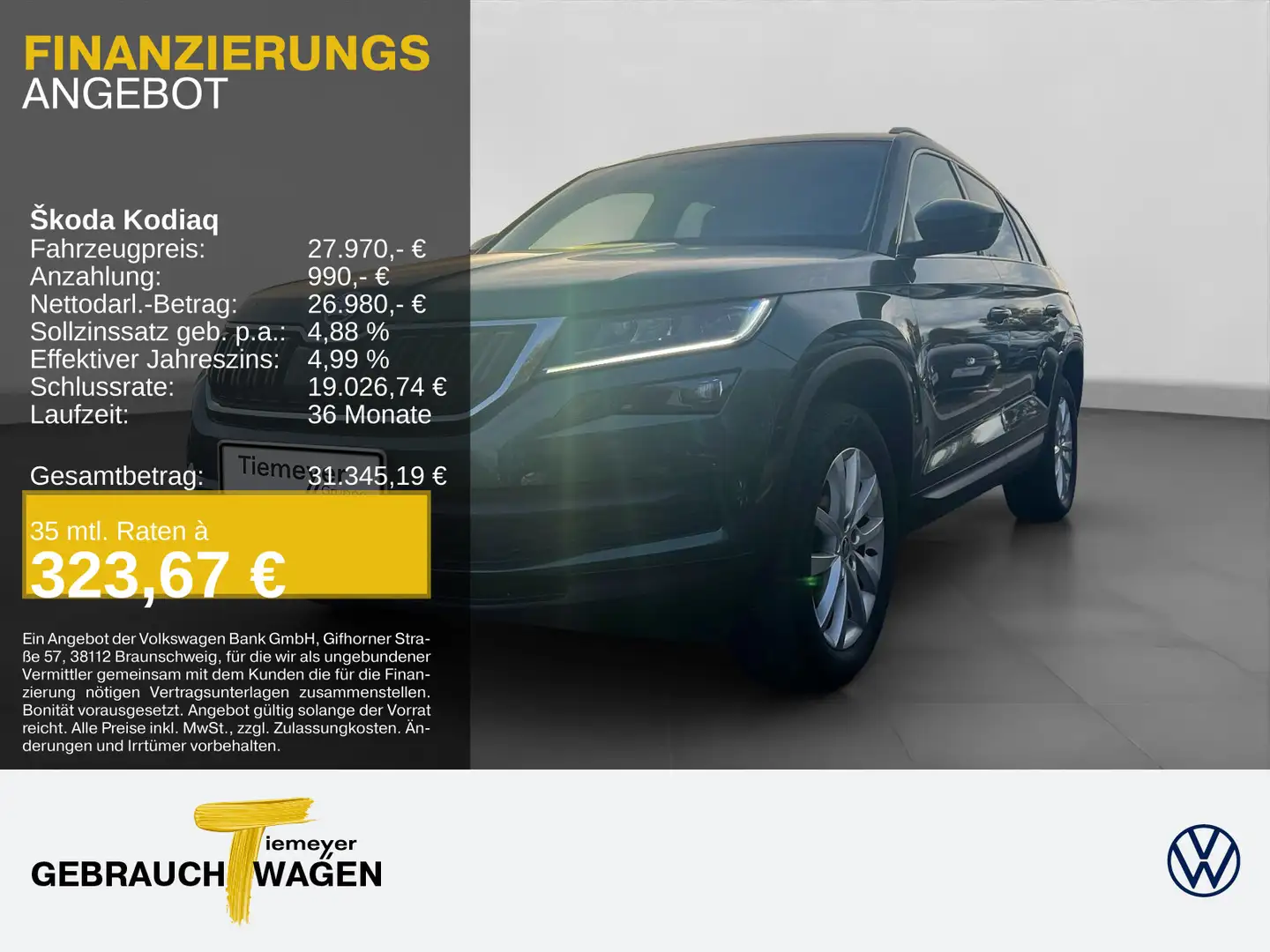 Skoda Kodiaq 1.5 TSI DSG STYLE 7SITZE STHZG ASSIST ARE Grün - 1