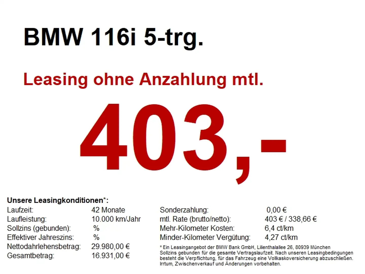 BMW 116 i 5-trg. M Sport LiveCock.LED.Klimaaut.PDC.SH Blanc - 1
