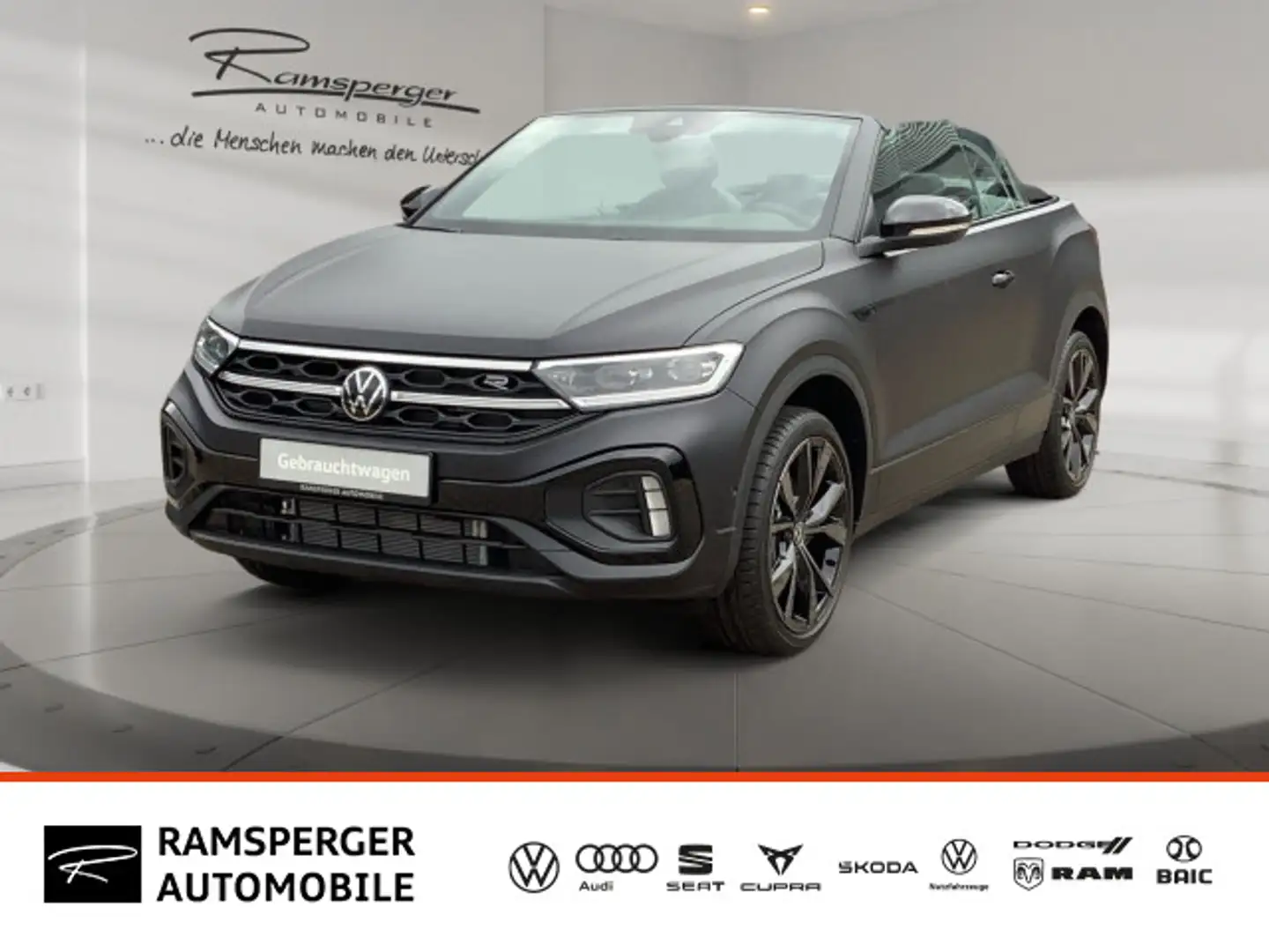 Volkswagen T-Roc 1.5 TSI DSG R-Line AHK ACC Matri Schwarz - 1
