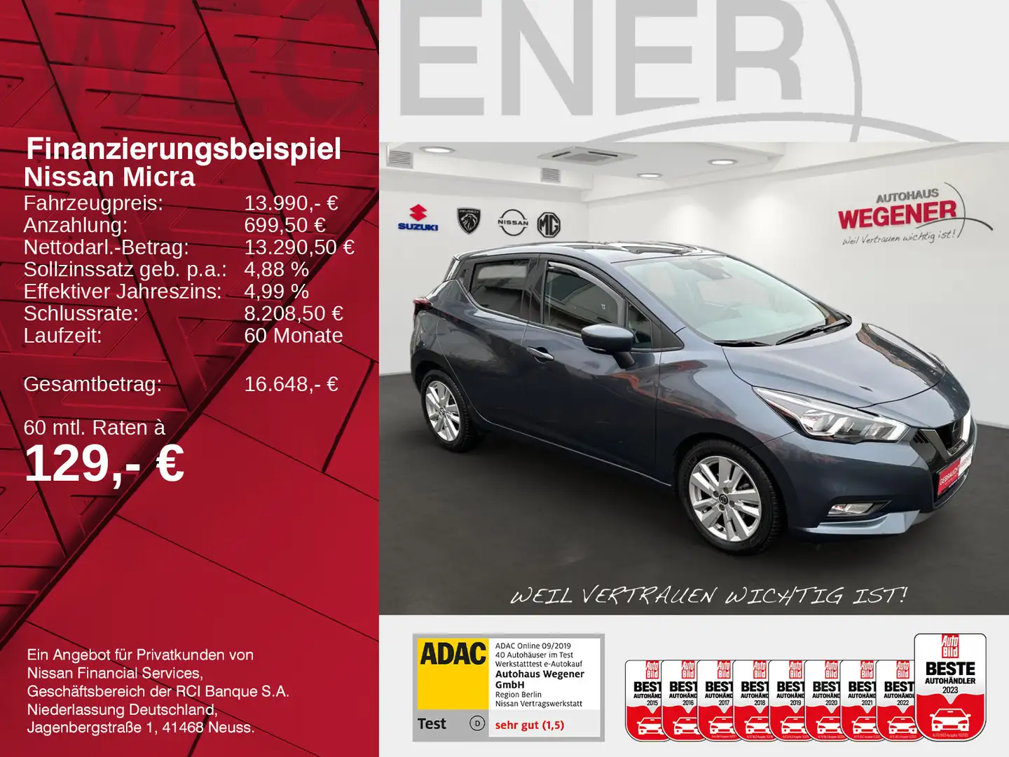 Nissan Micra MICRA N-CONNECTA IG-T 100 1.0 MT NAVI KAMERA SHZ Grau - 2