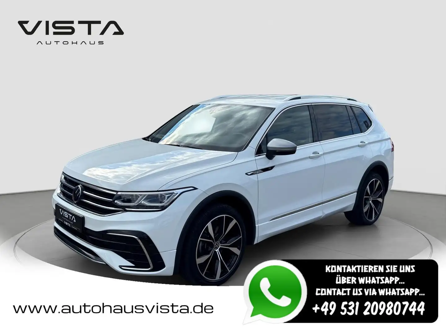 Volkswagen Tiguan Allspace R-Line TDI*7 SITZER*4MO*SHZ*APP* Weiß - 1