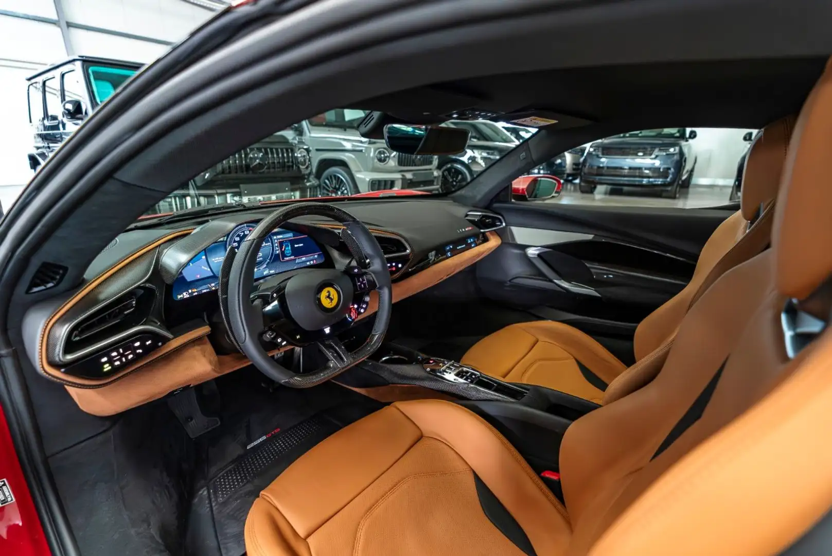 Ferrari 296 GTB / Front Lift / Carbon / 2024 Red - 2