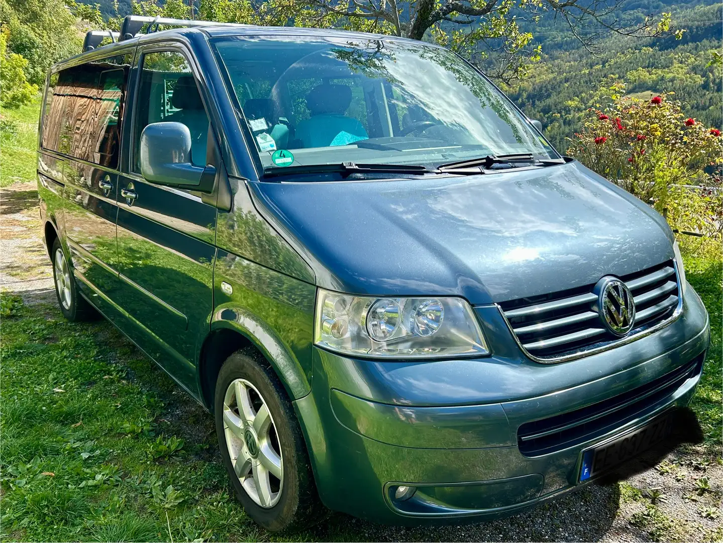 Volkswagen T5 Multivan Multivan 2.5 TDI 130 FAP Carat (7pl) Gris - 2