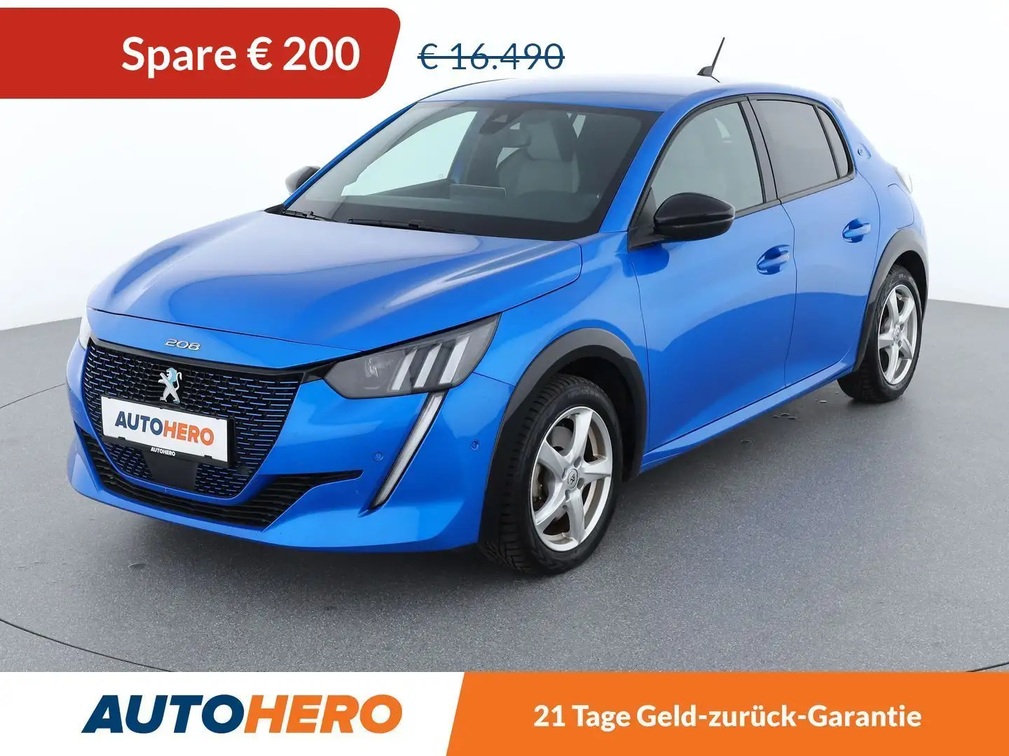 Peugeot e-208 electric drive 57 kW e GT Aut. *LED*ACC*SPUR*TOT* Blau - 1