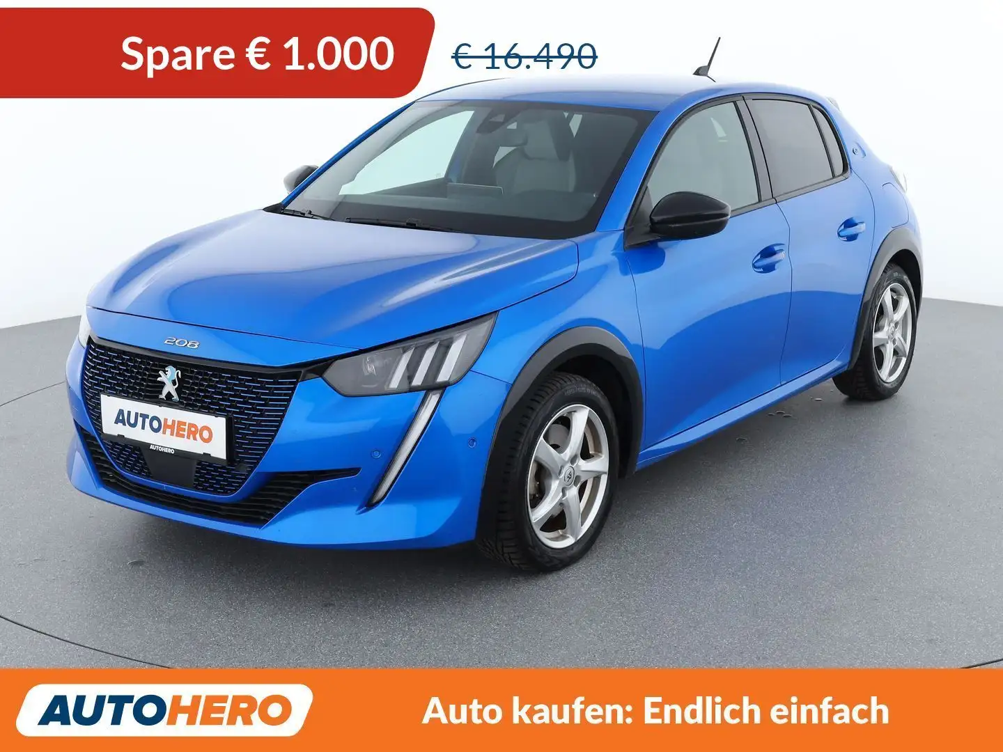 Peugeot e-208 electric drive 57 kW e GT Aut. *LED*ACC*SPUR*TOT* Bleu - 1