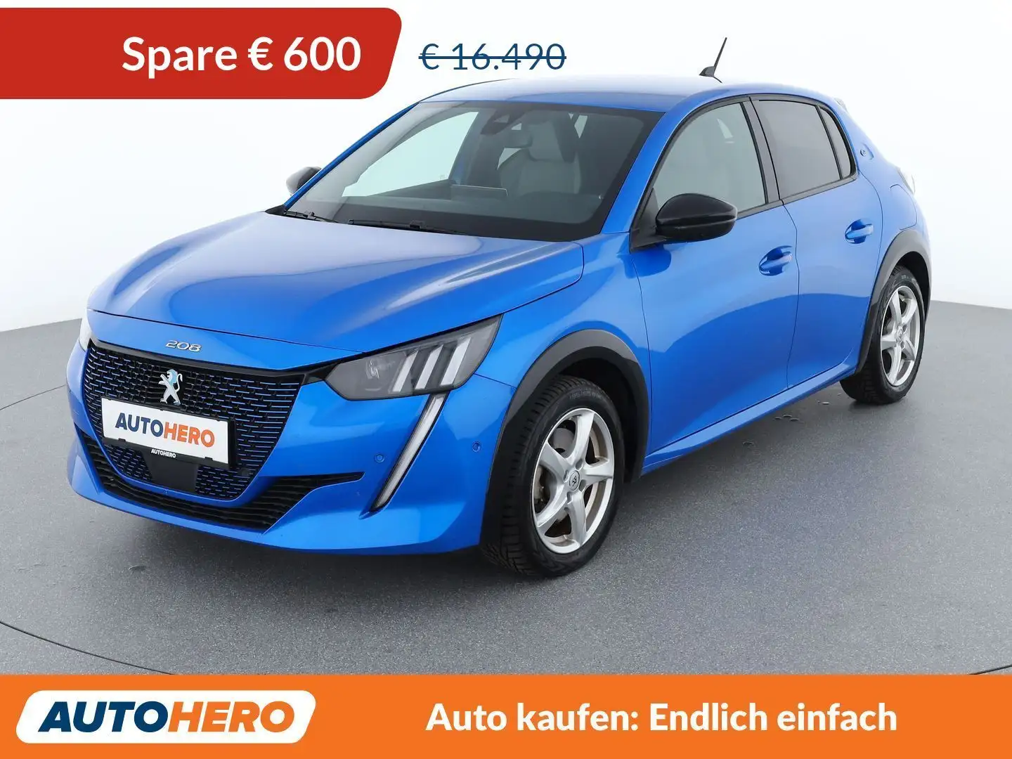 Peugeot e-208 electric drive 57 kW e GT Aut. *LED*ACC*SPUR*TOT* Blau - 1