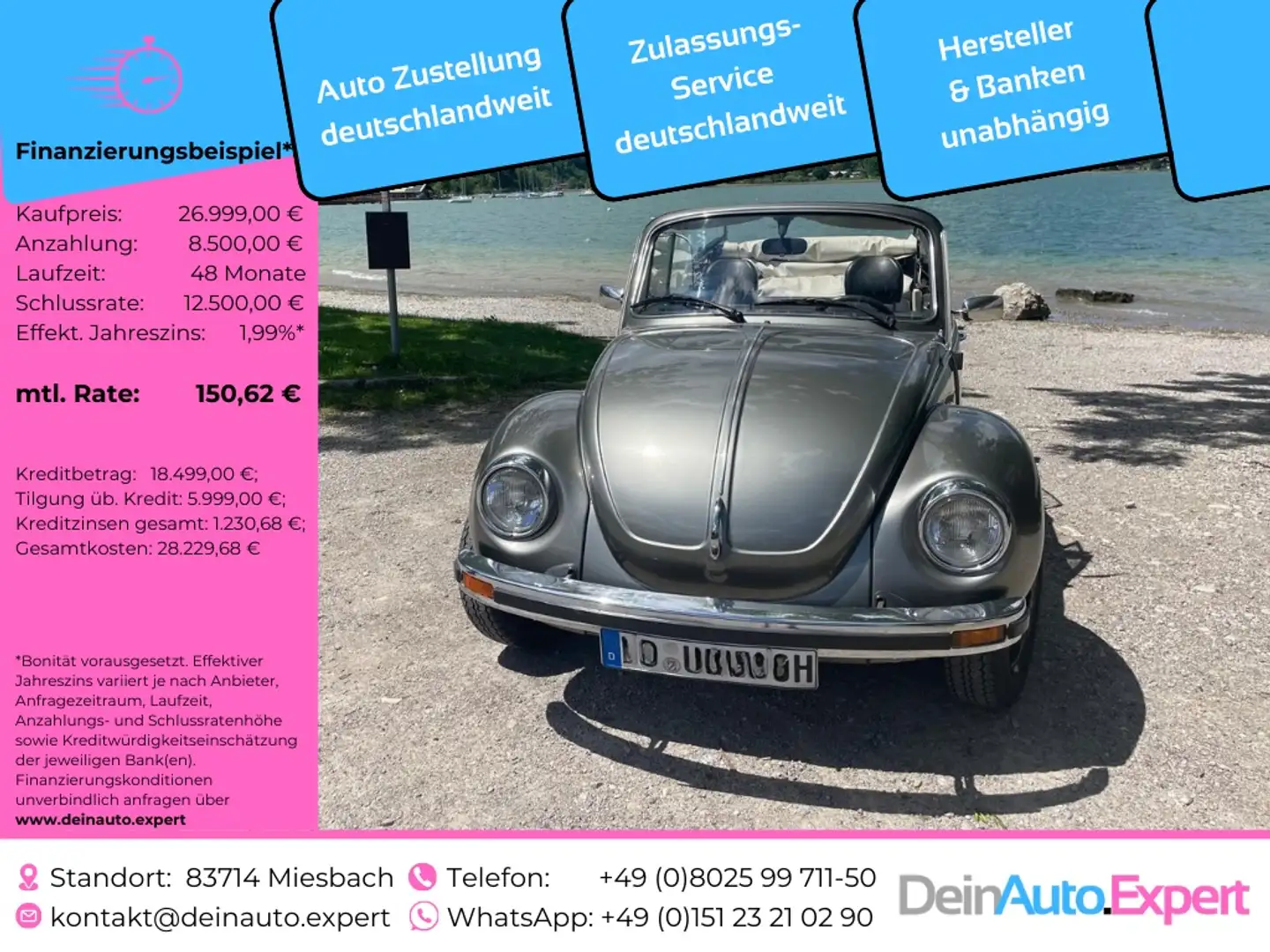 Volkswagen Käfer Käfer Cabrio 1303 KARMANN Gri - 1