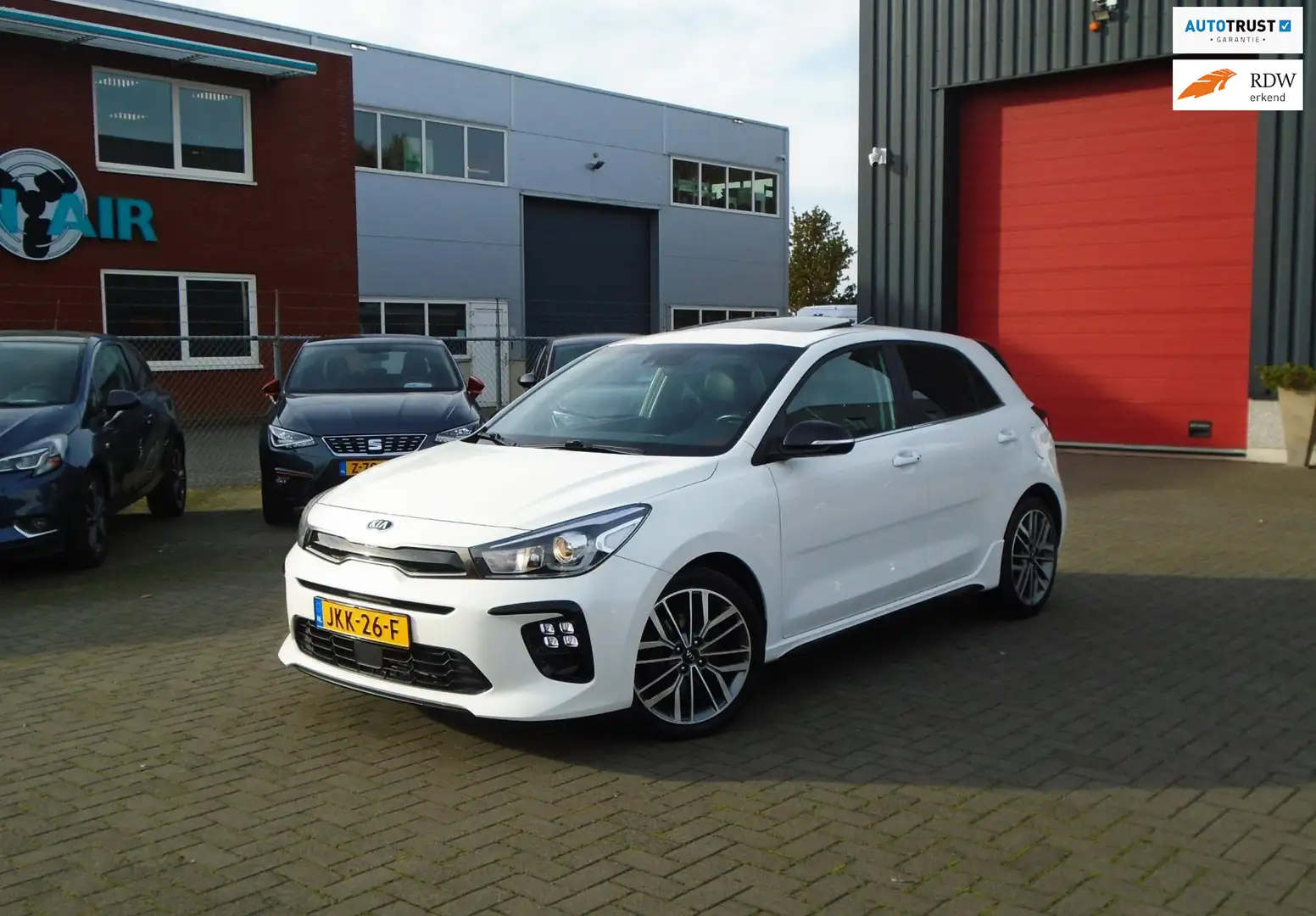 Kia Rio 1.0 TGDI GT-Line,Schuifdak,H-Leder Blanc - 1