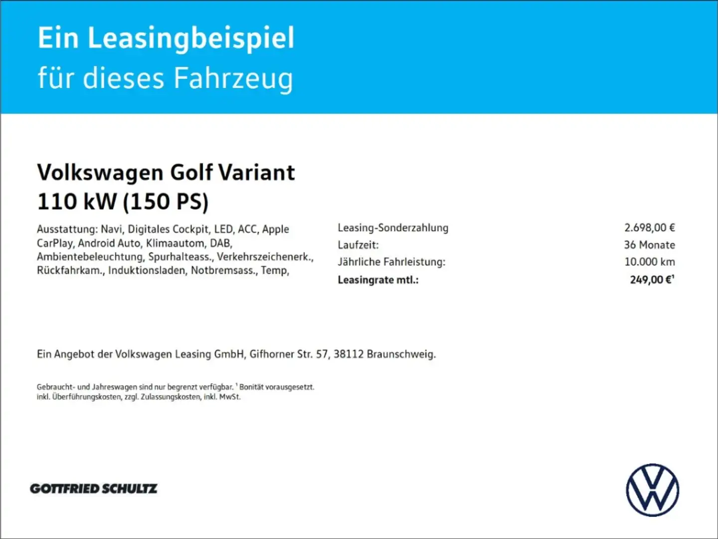 Volkswagen Golf Variant VIII 2.0 TDI Life DSG   Kamera   ACC   Navi   Cilm Silber - 2